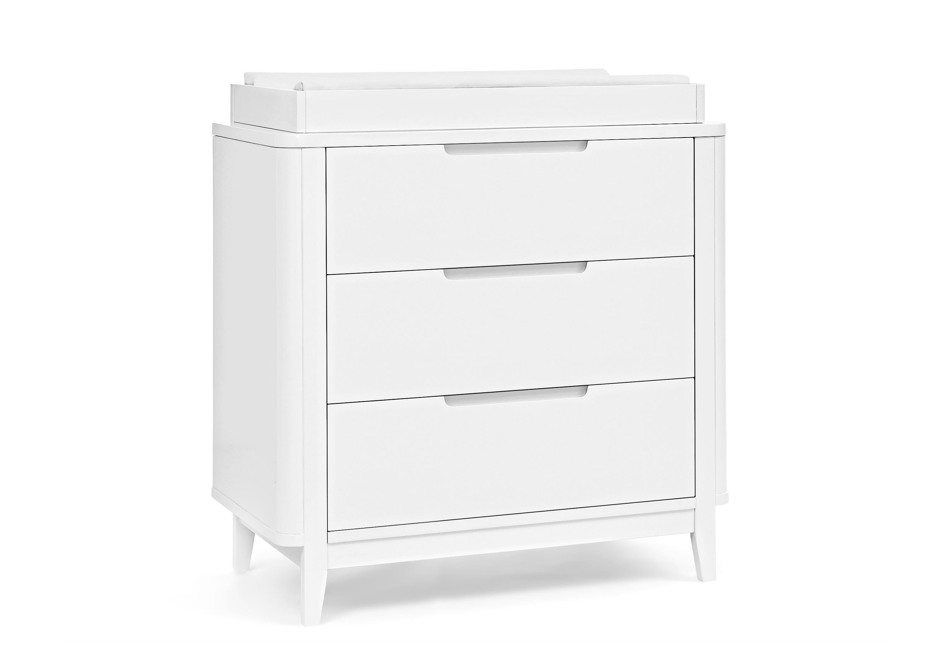 Noah 3 Drawer Dresser with Changing Top & Interlocking Drawers - Nursery Storage Solution for Baby Clothes, Diapers & Essentials | Perfect for Newborns & Toddlers