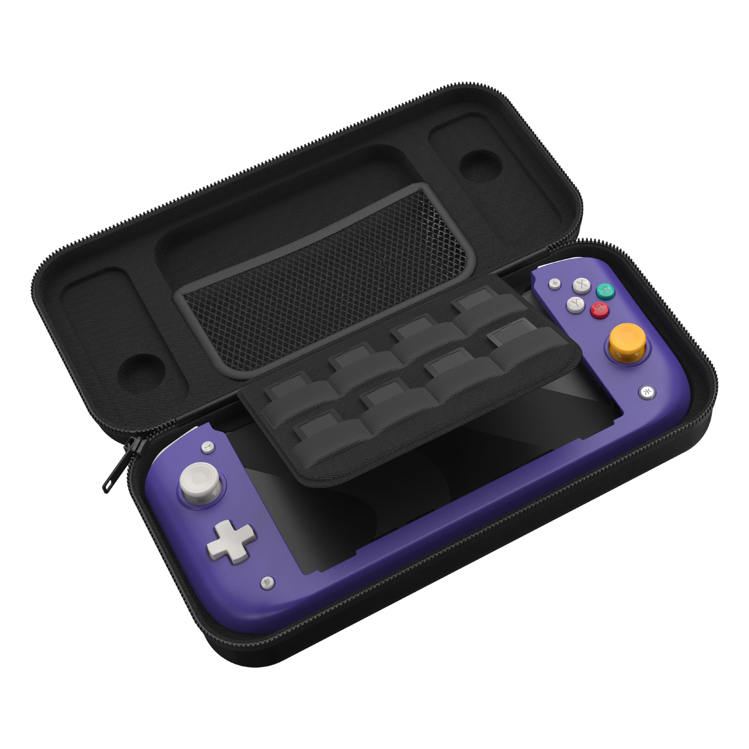 CRKD Nitro Deck Limited Edition with Carry Case - Professional Handheld Controller for Nintendo Switch & OLED | Zero Stick Drift | Retro Purple Nostalgia Collection | Perfect for Gaming on the Go & Travel