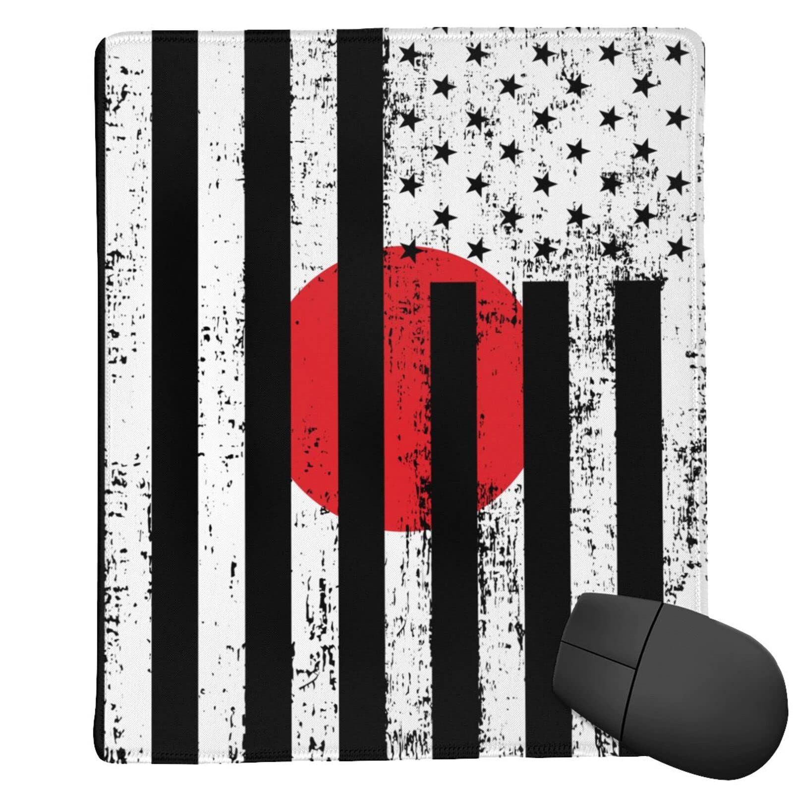 Canada & Japan Flag Mouse Pad 25x30cm - Non-Slip Desk Writing Pad with Thickened Base, Anti-Deformation Printing - Perfect for Office, Gaming & Home Workspace