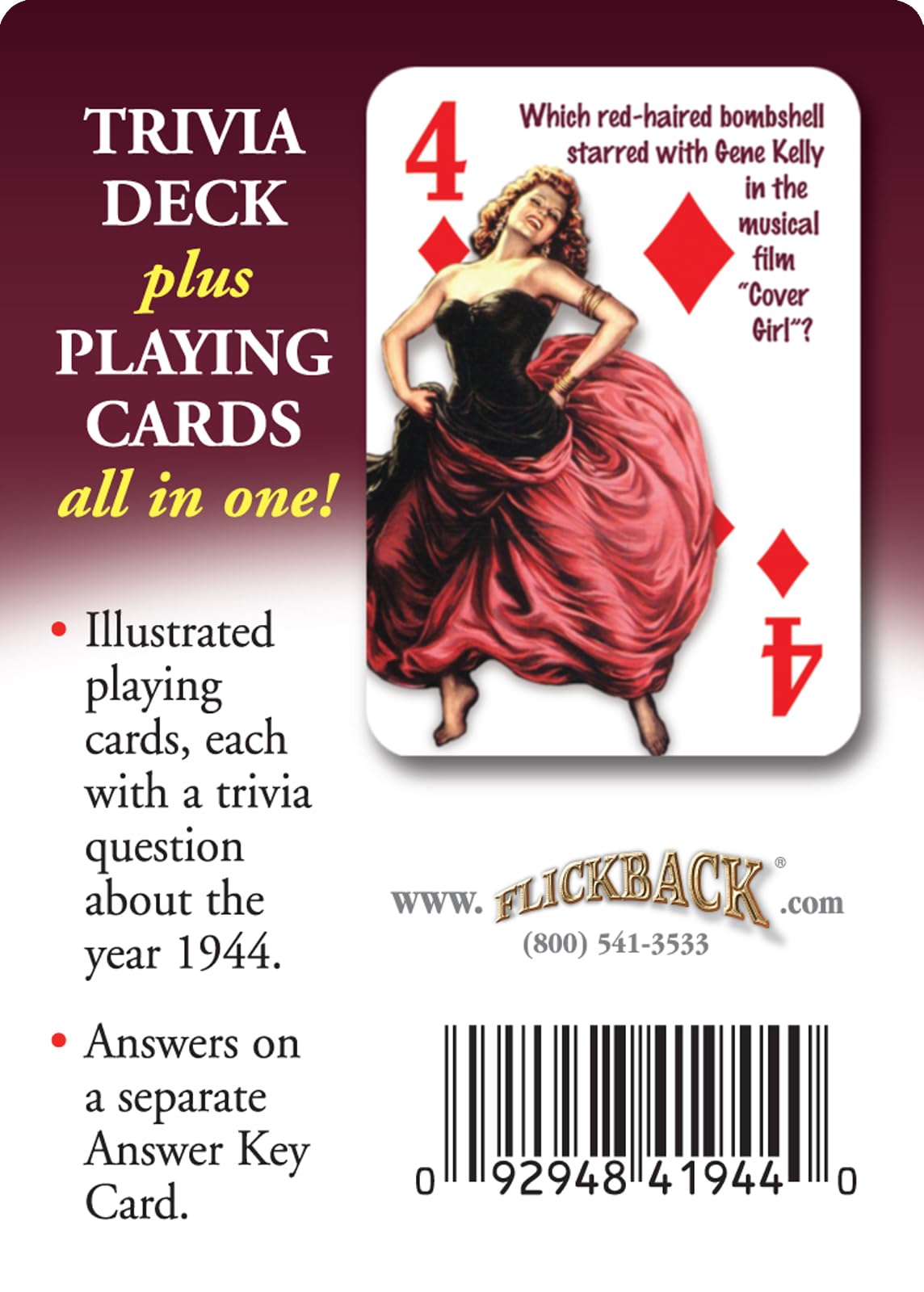1945 Trivia Playing Cards - Fun Historical Facts Game for Parties, Birthdays & Anniversaries | Perfect Gift for History Buffs & Card Game Lovers