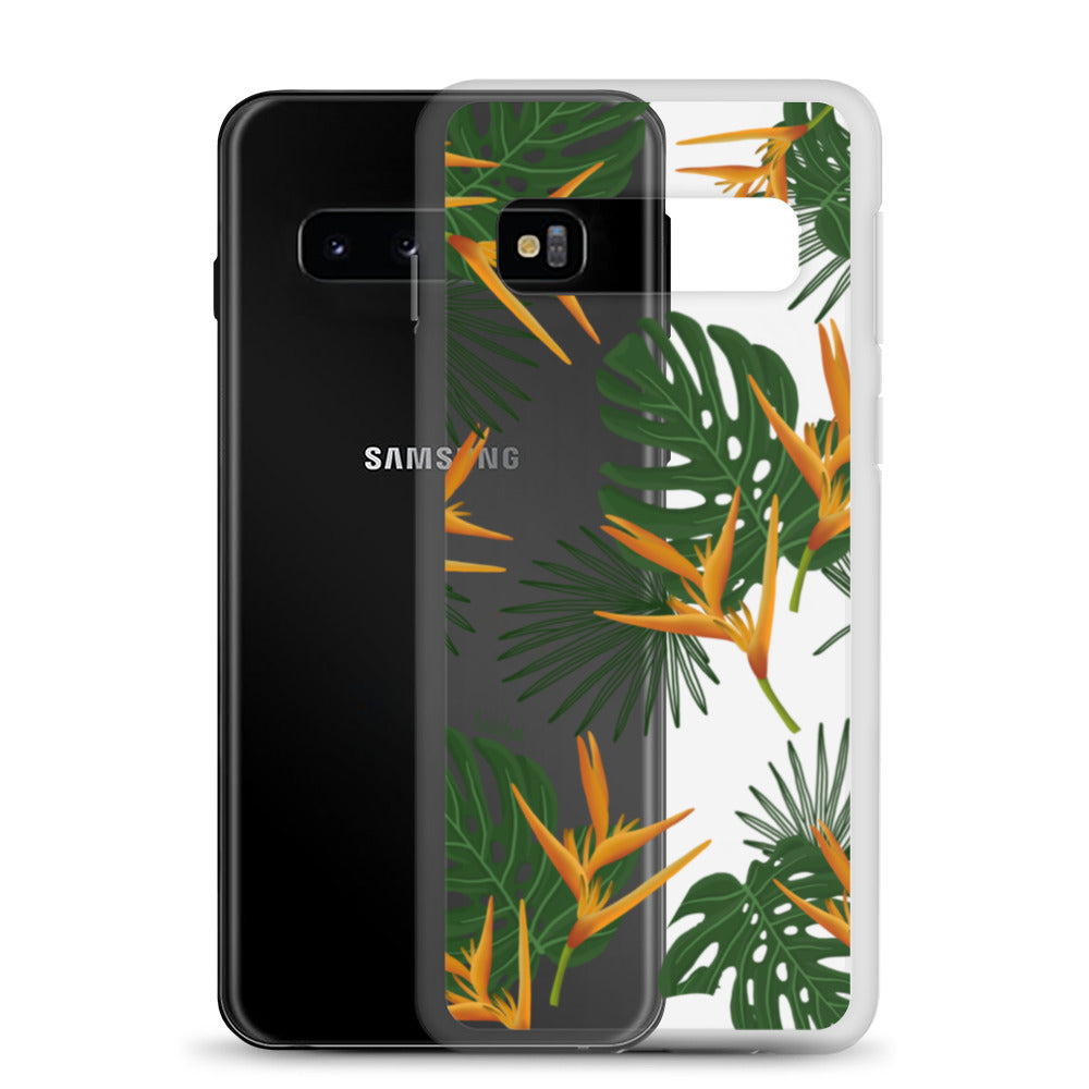 Vintage Paradise Clear Protective Case for Samsung Galaxy - Slim & Durable Phone Cover for Everyday Use & Travel