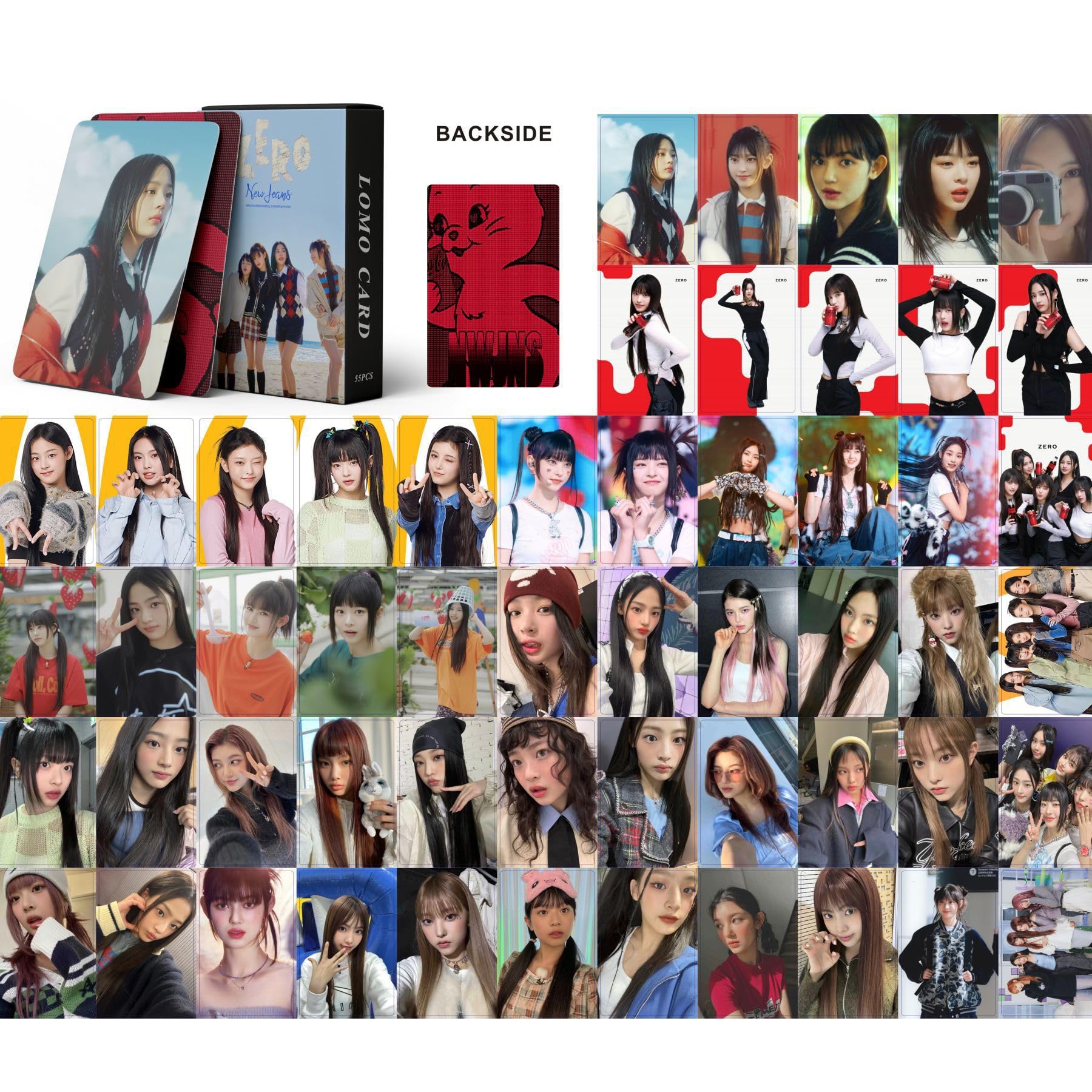 NewJeans Photocards 330Pcs Kpop Merchandise Set - 6 Boxes Lomo Cards for NewJeans Fans Collection | Perfect for Scrapbooking, Gift Giving & Kpop Fan Events