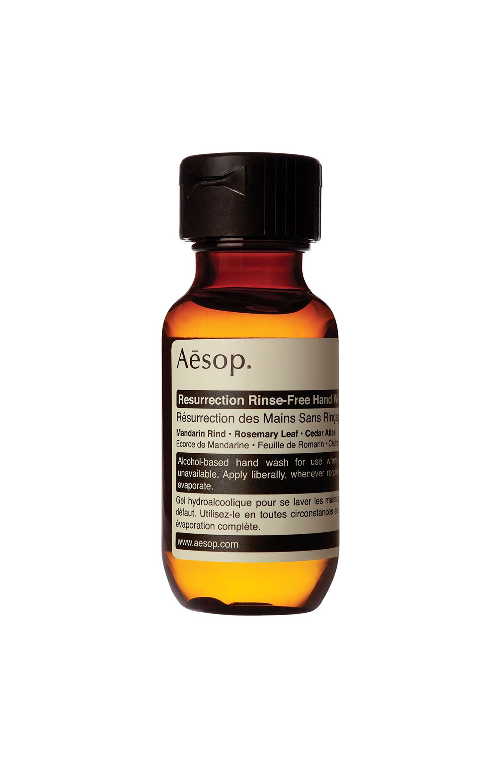 Aesop Resurrection Rinse-Free Hand Wash | Travel Size Hand Sanitizer | Vegan & Cruelty-Free | Perfect for Airplanes, Camping & On-The-Go Hygiene
