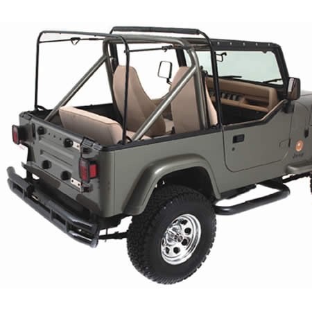 Rampage R69999 Replacement Soft Top Hardware Assembly Kit for 1987-1995 Jeep Wrangler YJ - Durable Weatherproof Convertible Top Accessories for Off-Road Adventure & Summer Driving
