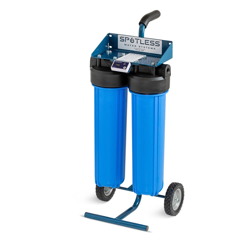 CR Spotless Rolling Deionized Water Filtration System - 300 Gallon Capacity | Car Wash, RV Cleaning & Spot-Free Water for Home Use