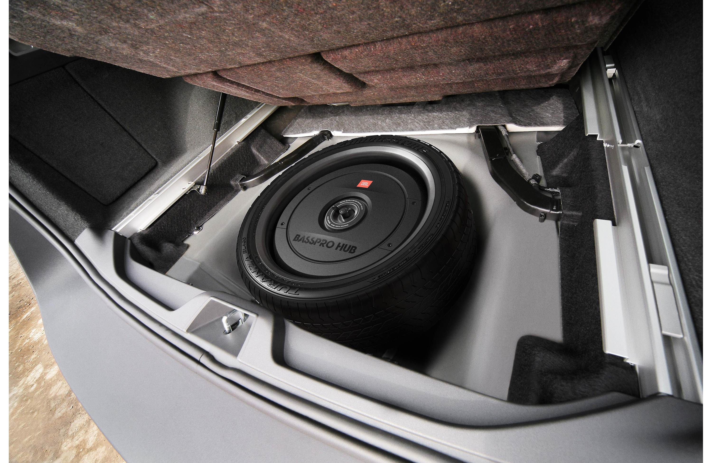 JBL BassPro Hub Powered 11-Inch Car Subwoofer Enclosure with 200W Amplifier - Premium Bass for Trucks & SUVs
