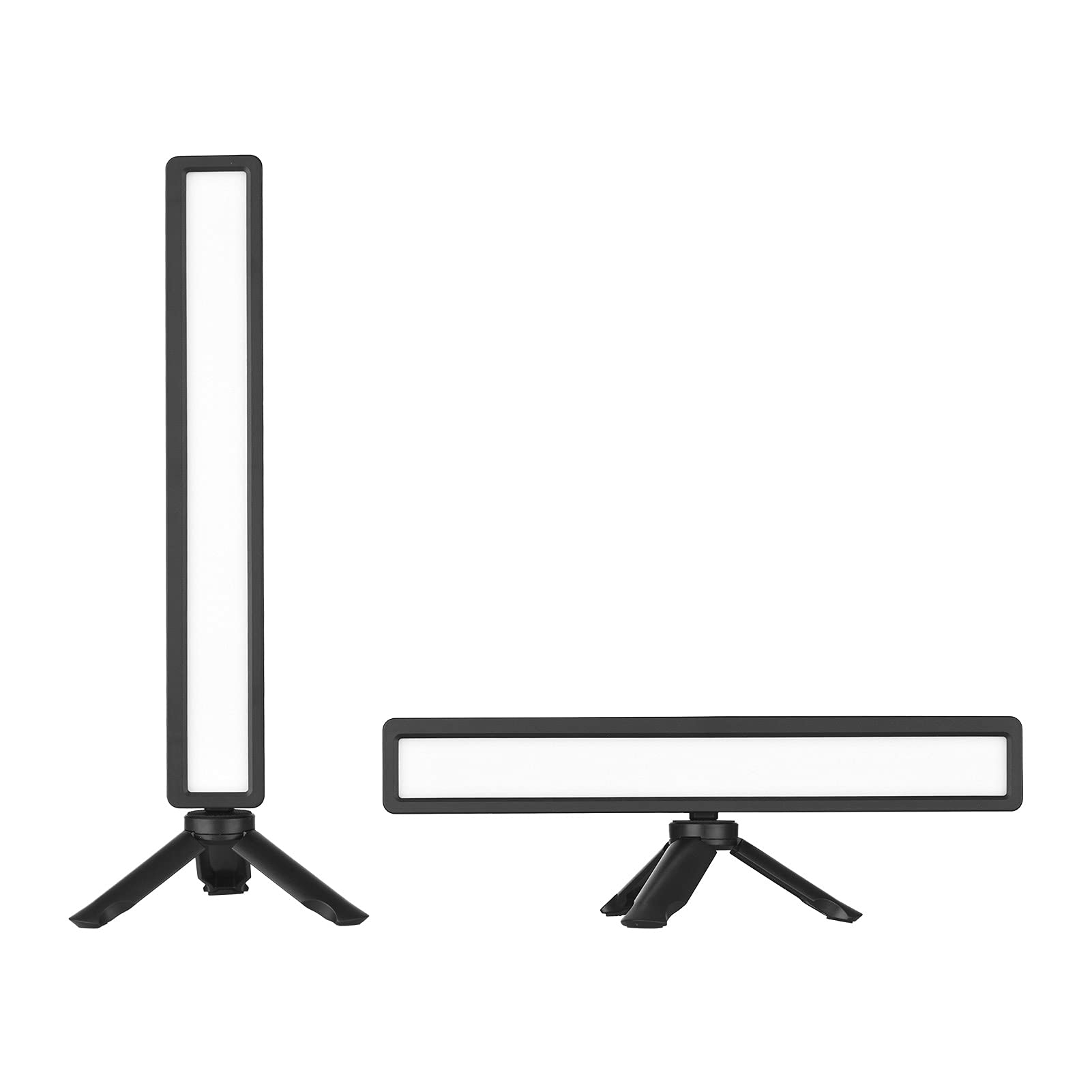 Andoer 2-Pack USB LED Video Light with Tripod Stand & Screen Clamp - Adjustable 3 Color Temperature for Zoom Meetings, YouTube Streaming, TikTok Videos & Photography (White/Warm/Cool Light) - Perfect for Home Office, Studio & Content Creation