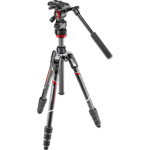 Manfrotto Befree Live Carbon Fiber Video Tripod Kit with Twist Leg Locks - Lightweight Travel Tripod for DSLR Cameras & Mirrorless Cameras - Perfect for Vlogging, Photography & Outdoor Shooting
