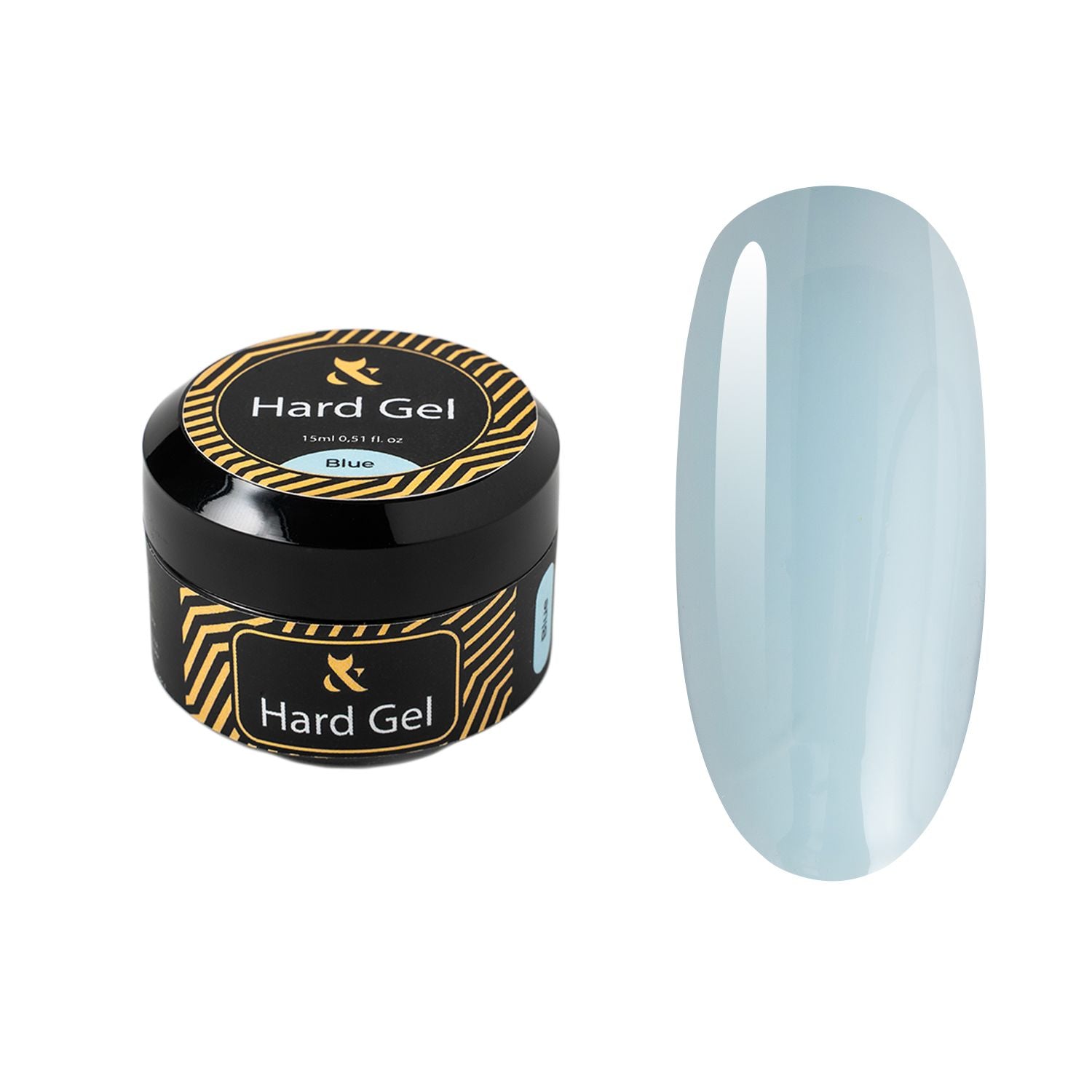 F.O.X Professional Nail Hard Gel Polish - 15ml Blue for Long-Lasting Manicures & Nail Art - Perfect for Salons, DIY Nails & Special Occasions