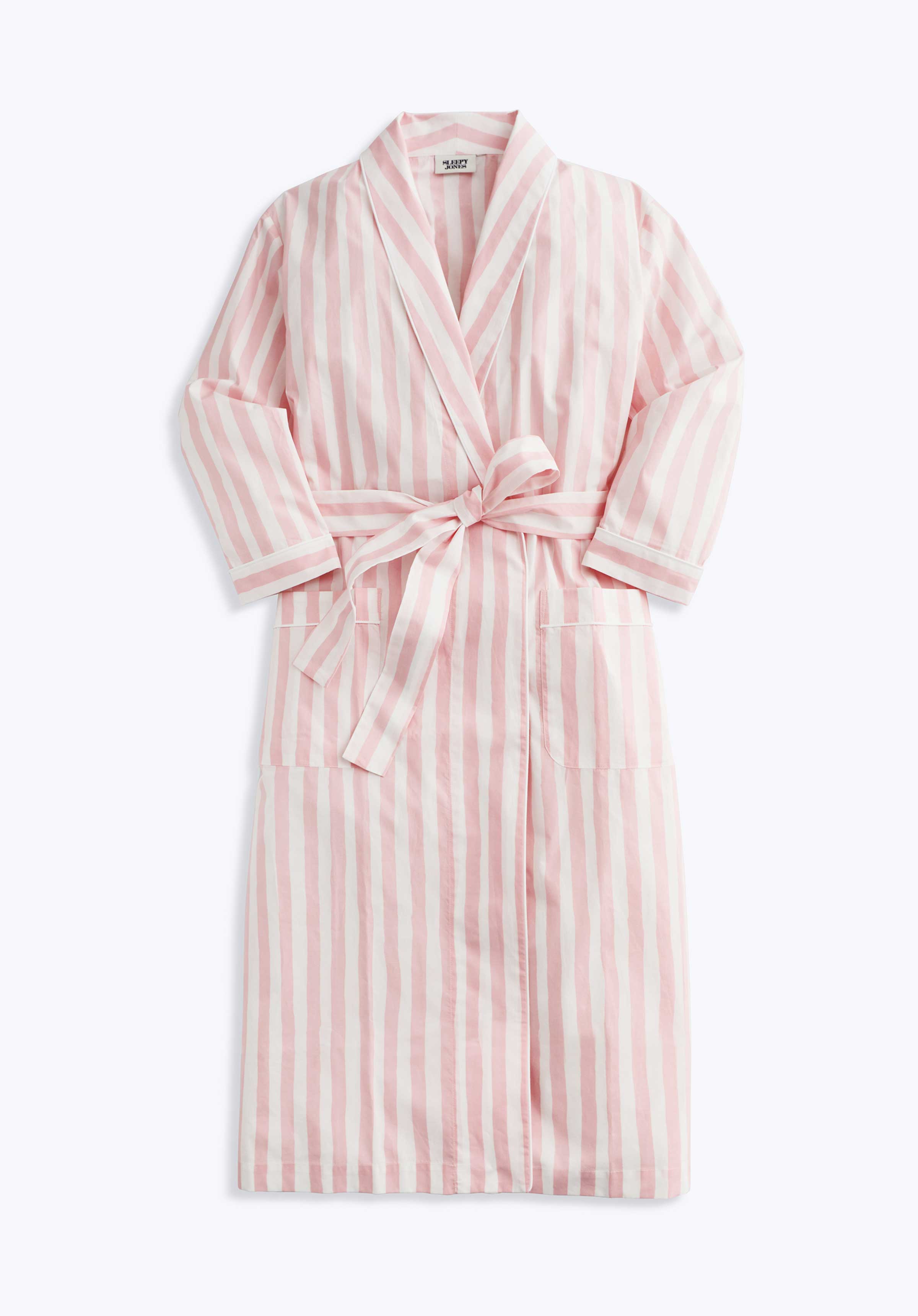 Pink & White Painted Stripe