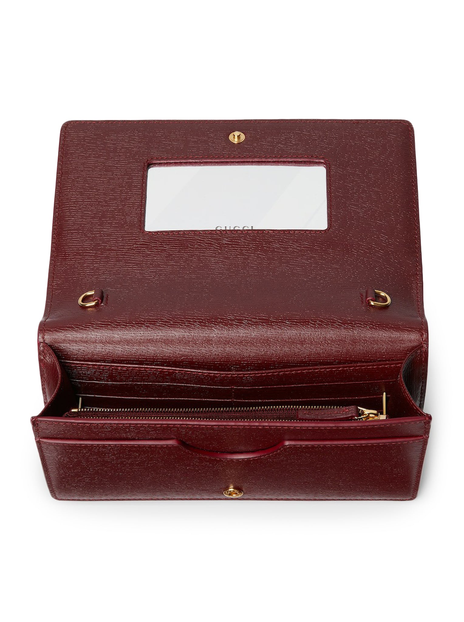 GUCCI GG Logo Chain Wallet for Women - Stylish Leather Card Holder with Detachable Chain - Perfect for Parties, Travel & Everyday Use