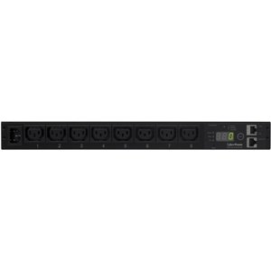 CyberPower PDU15MHVIEC8FNET Monitored Power Distribution Unit - 200-240V/15A, 8 Outlets, 1U Rackmount PDU for Server Racks & Data Centers | Ideal for Network Equipment & IT Infrastructure