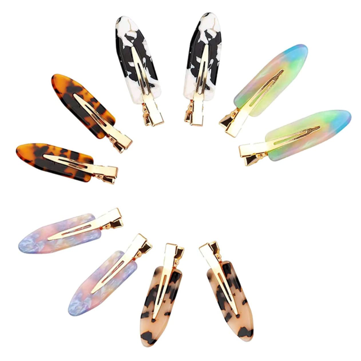 FOMIYES 4 Sets Cute Hair Clips for Women - No Crease Flat Barrettes & Alligator Clips (40pcs) - Perfect for School, Work, and Everyday Hairstyling
