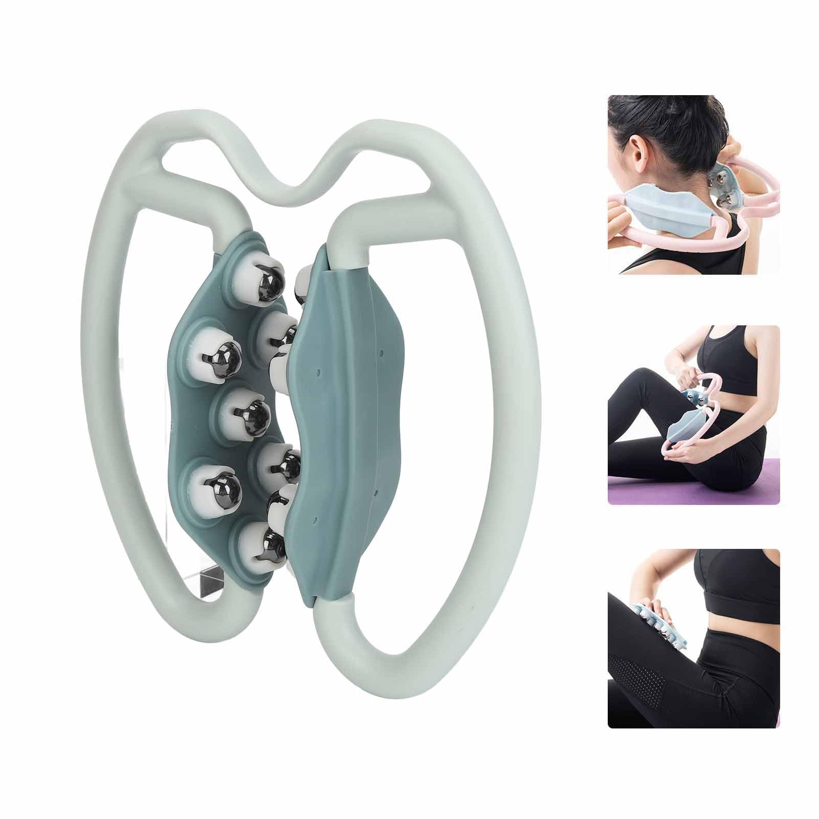Muscle Massager with Magnetic Balls - 360° Rotation Pain Relief for Neck, Arm, Leg & Calf | Trigger Point Therapy Roller for Athletes, Office Workers & Post-Workout Recovery