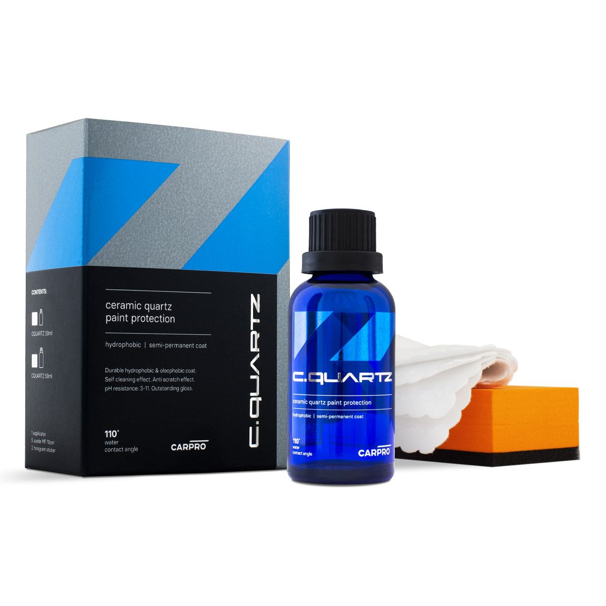 CarPro Cquartz 30ml Ceramic Coating Kit (SIC Formula) - Ultimate Paint Protection for Cars, Boats & Motorcycles