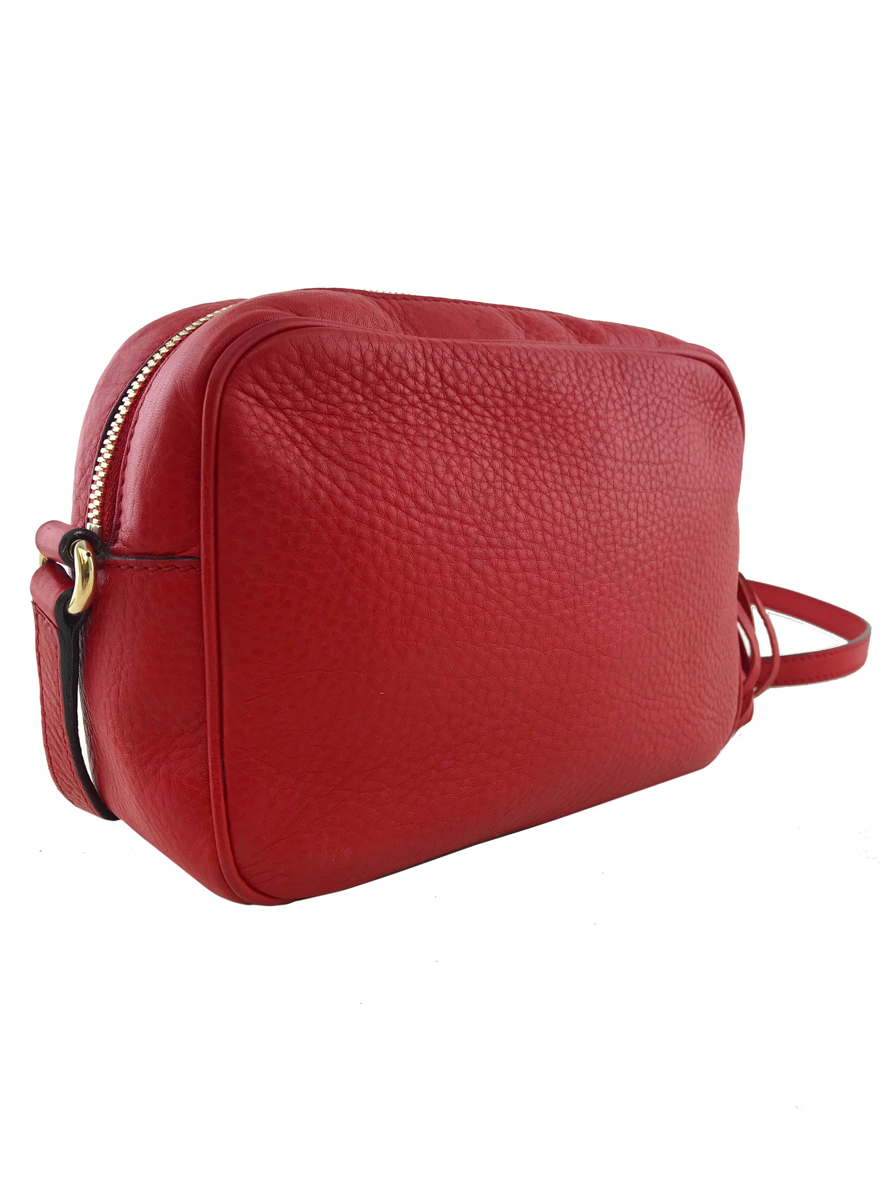 Authentic Gucci Soho Disco Leather Crossbody Bag for Women - Luxury Designer Handbag Perfect for Work, Travel & Night Out