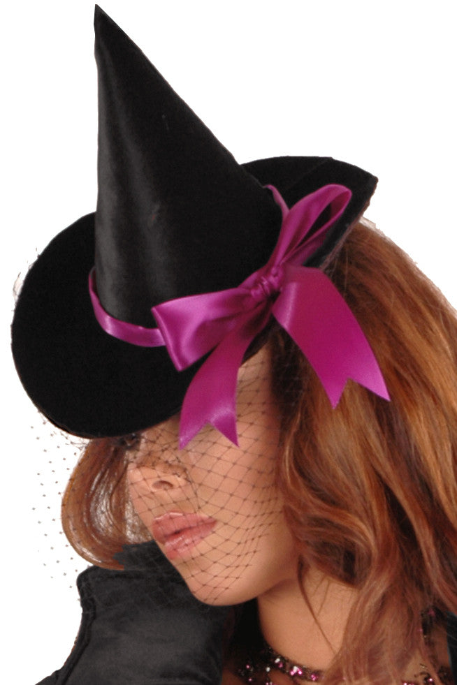 Stylish Martini Witch Hat - Perfect for Halloween Costumes, Themed Parties, and Cosplay Events
