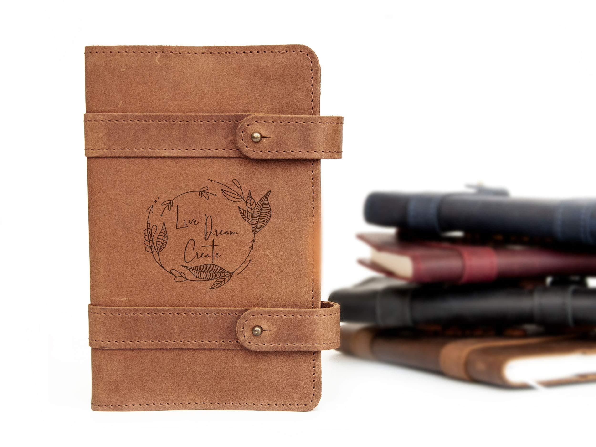 Premium Leather Travel Journal - Customizable B6 Notebook with Lined or Blank Pages, Perfect for Christmas, New Year & Holiday Gifts | Ideal for Adventure Logs, Creative Writing & Memory Keeping
