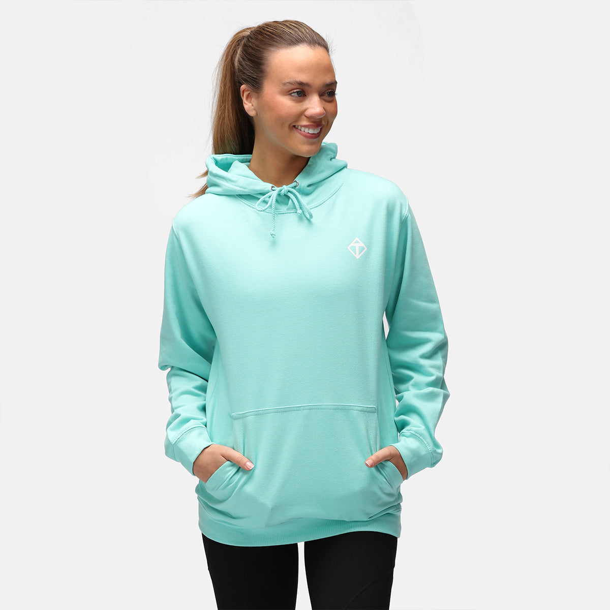 Stylish Peppermint Diamond Pattern Hoodie for Women & Men - Soft Cotton Pullover Sweatshirt with Trendy Design - Perfect for Casual Wear, Street Fashion & Winter Outfits