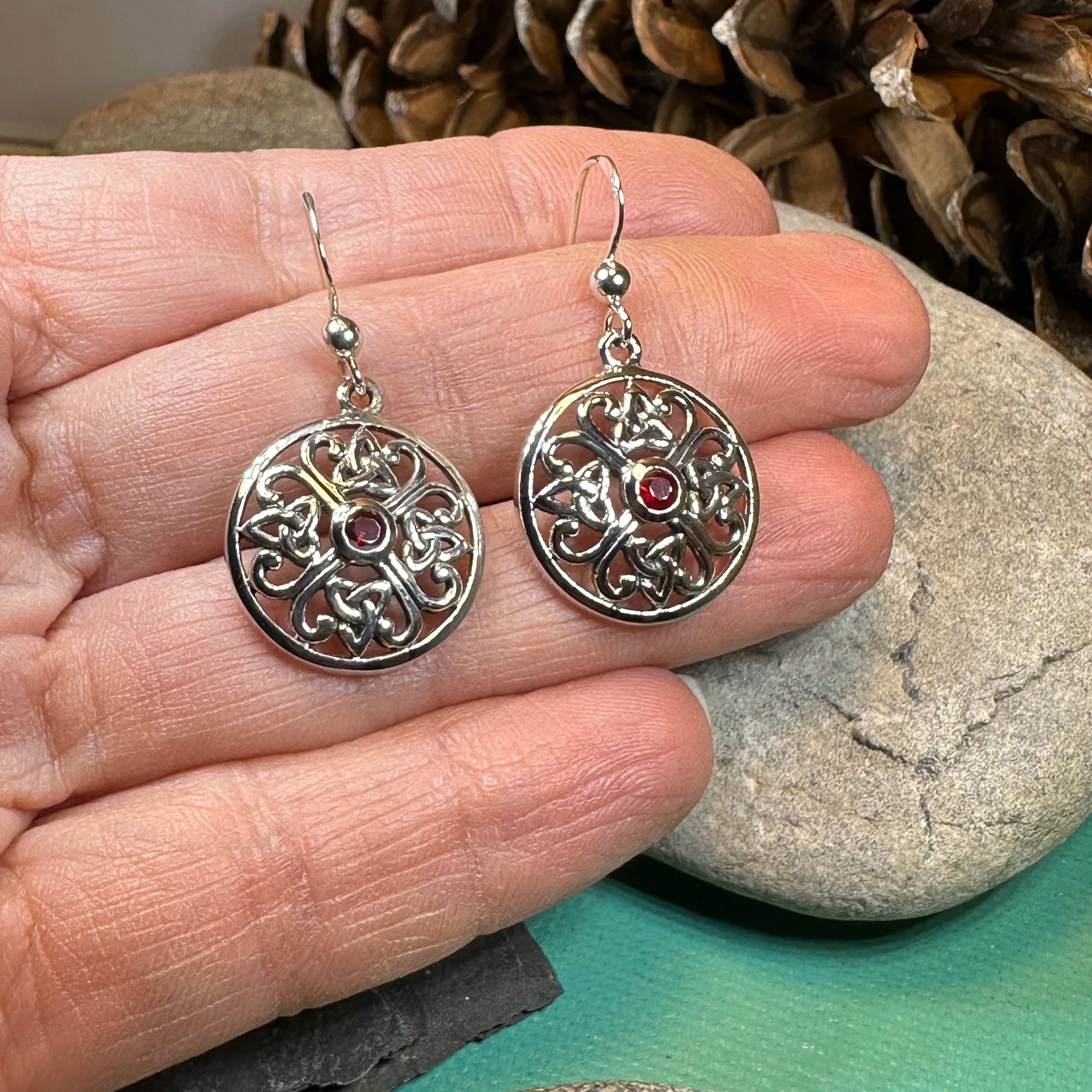 Ariadne Trinity Knot Earrings for Women - Sterling Silver Celtic Jewelry - Elegant Gift for Her, Wedding, Anniversary & Special Occasions