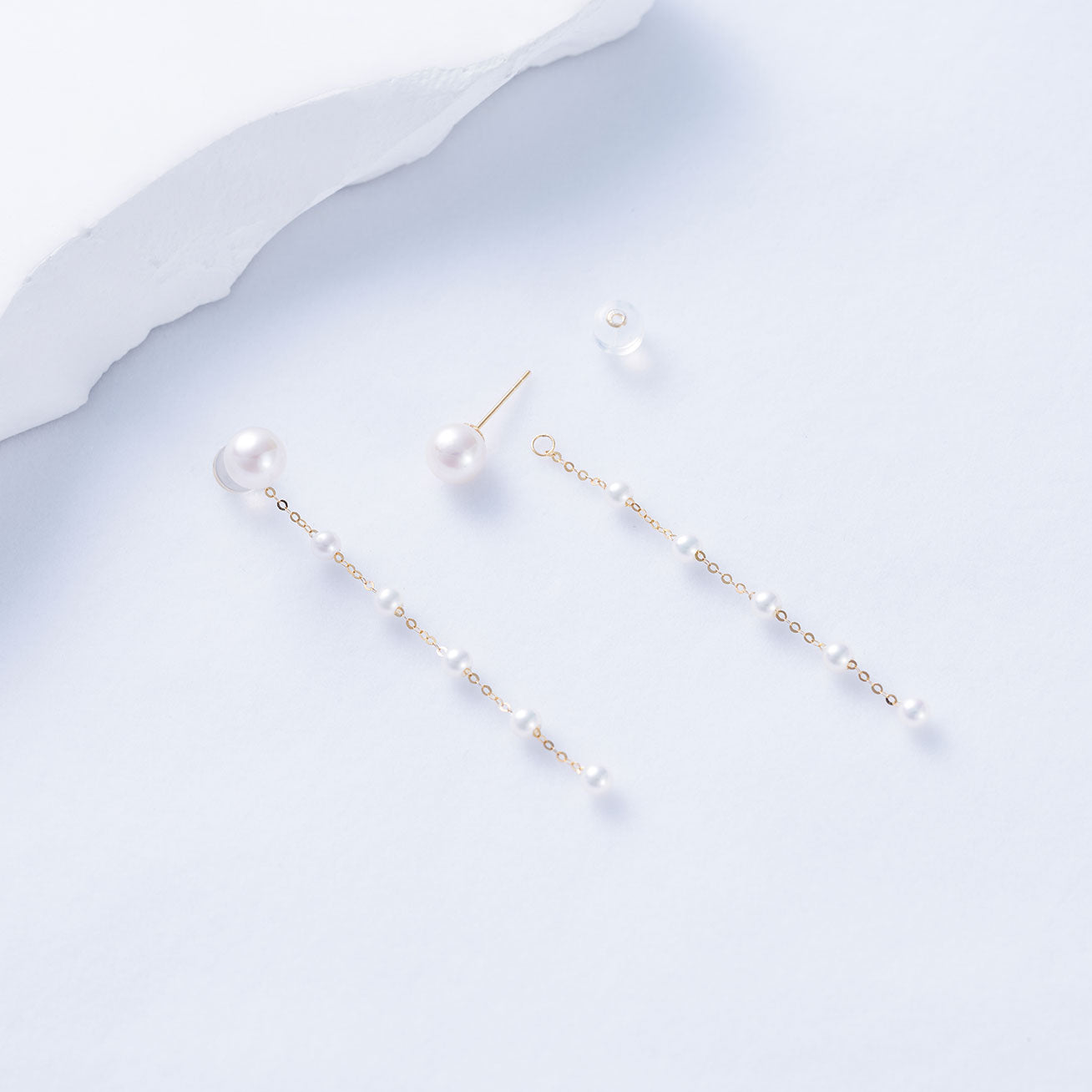 18K Gold Freshwater Pearl Earrings for Women - Elegant Dangle Pearl Jewelry Gift for Wedding, Anniversary & Special Occasions