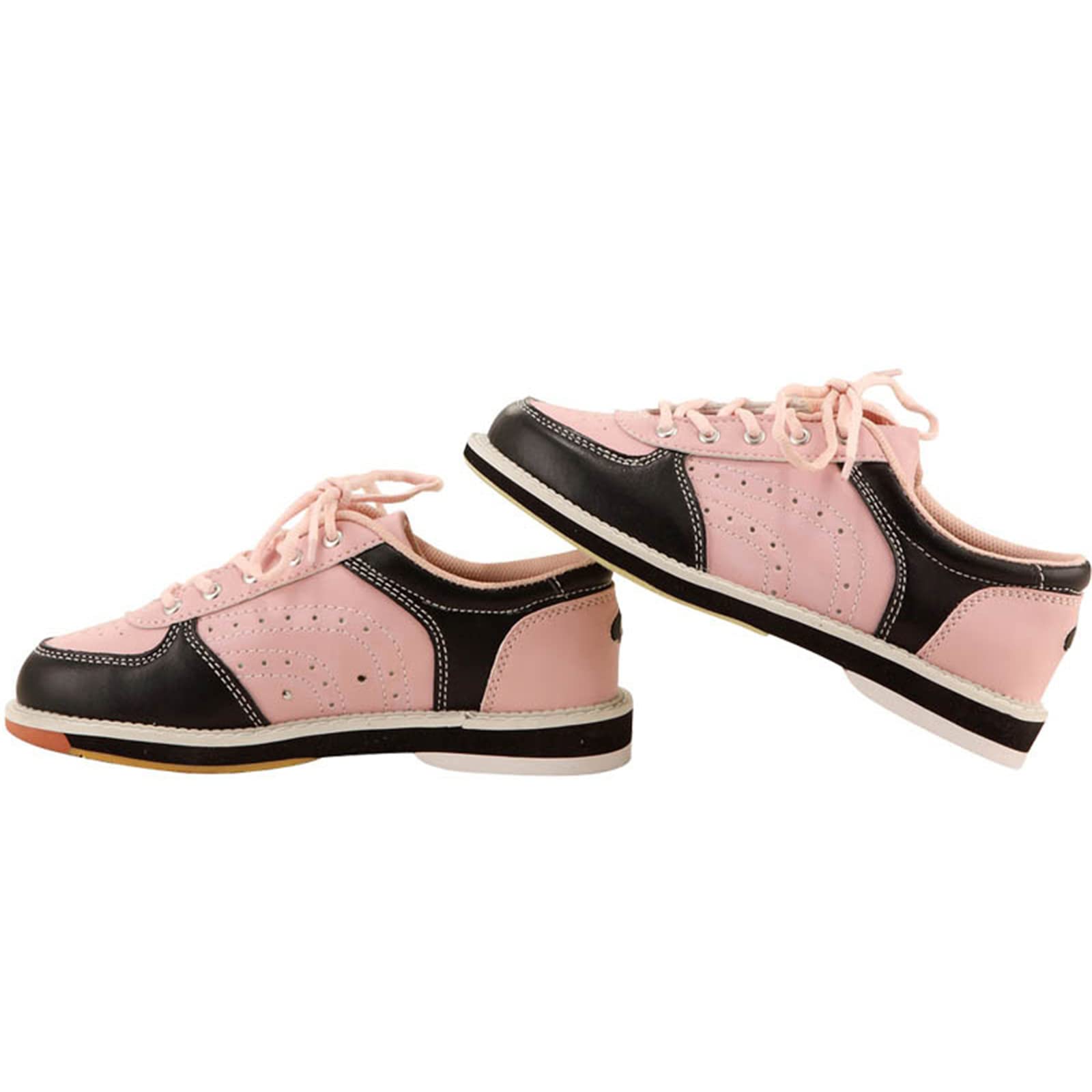 Zhensi Breathable Leather Bowling Shoes for Women, Men & Kids - Wide Width Comfort with Shock Absorption - Perfect for League Play & Casual Bowling