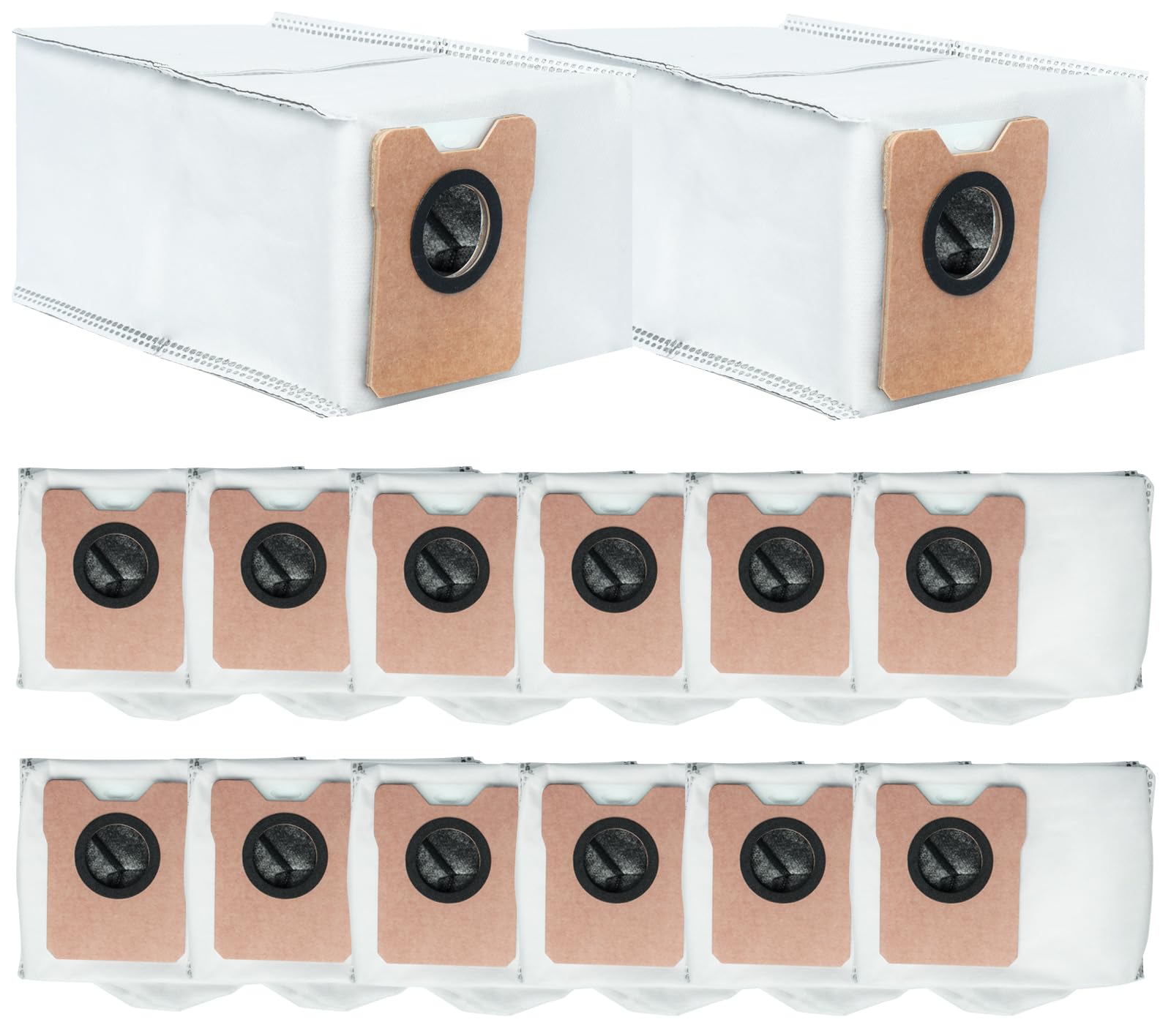 14 Pack Large Capacity Dust Bags for eufy C20 Omni Robot Vacuum Cleaner - 3.1L High Capacity Replacement Dust Bags | Perfect for Pet Hair, Dust & Allergen Collection | Ideal for Hardwood Floors & Carpets