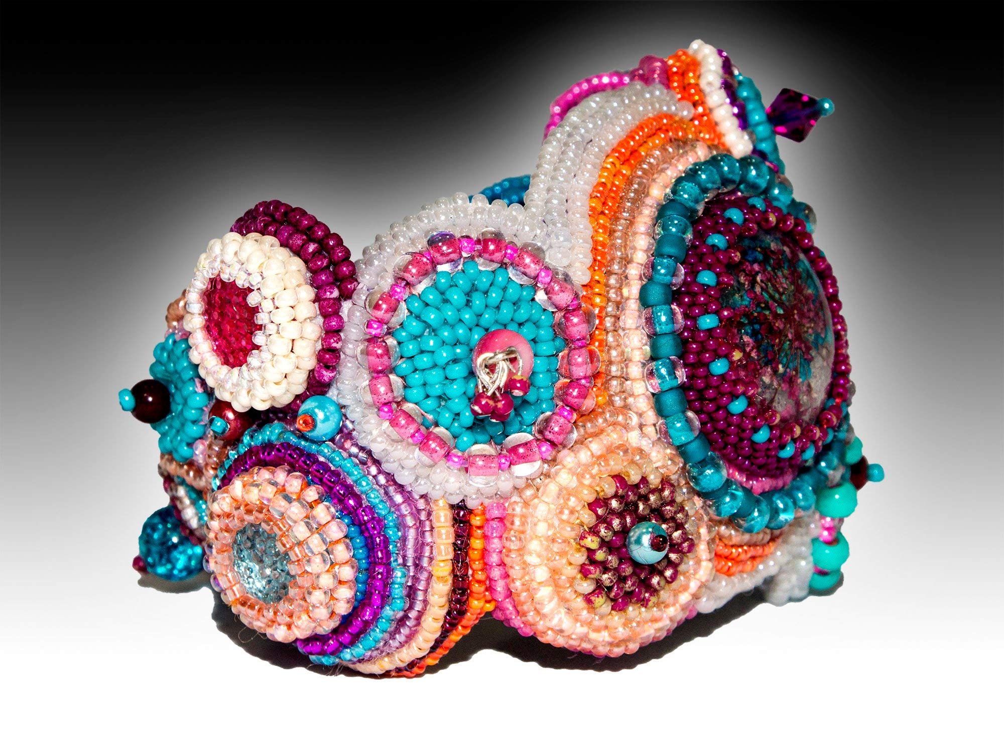 Boho Beaded Bracelet for Women - Colorful Handmade Cloud Garden Bead Embroidery Bracelet - Perfect for Festivals, Weddings & Boho Fashion Accessories