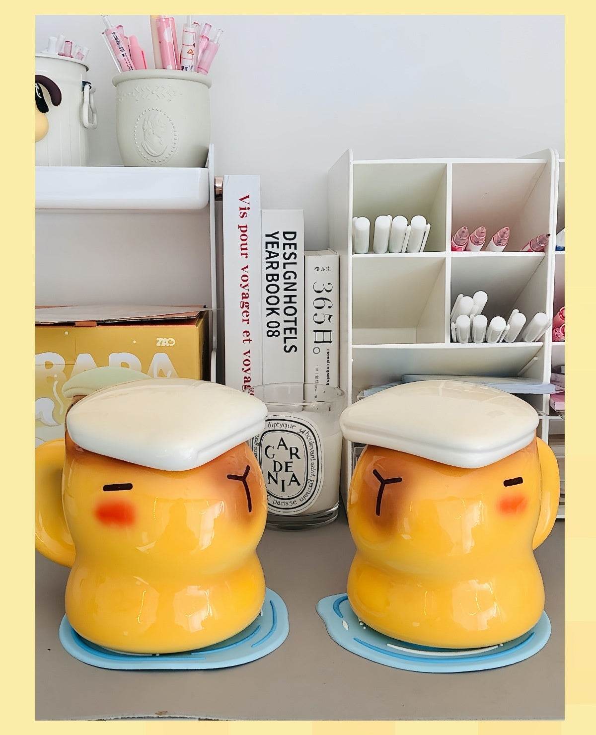 Handmade Ceramic Capybara Coffee Mug - Cute Animal-Themed Tea Cup for Hot & Cold Drinks - Perfect Gift for Animal Lovers, Home & Office Use