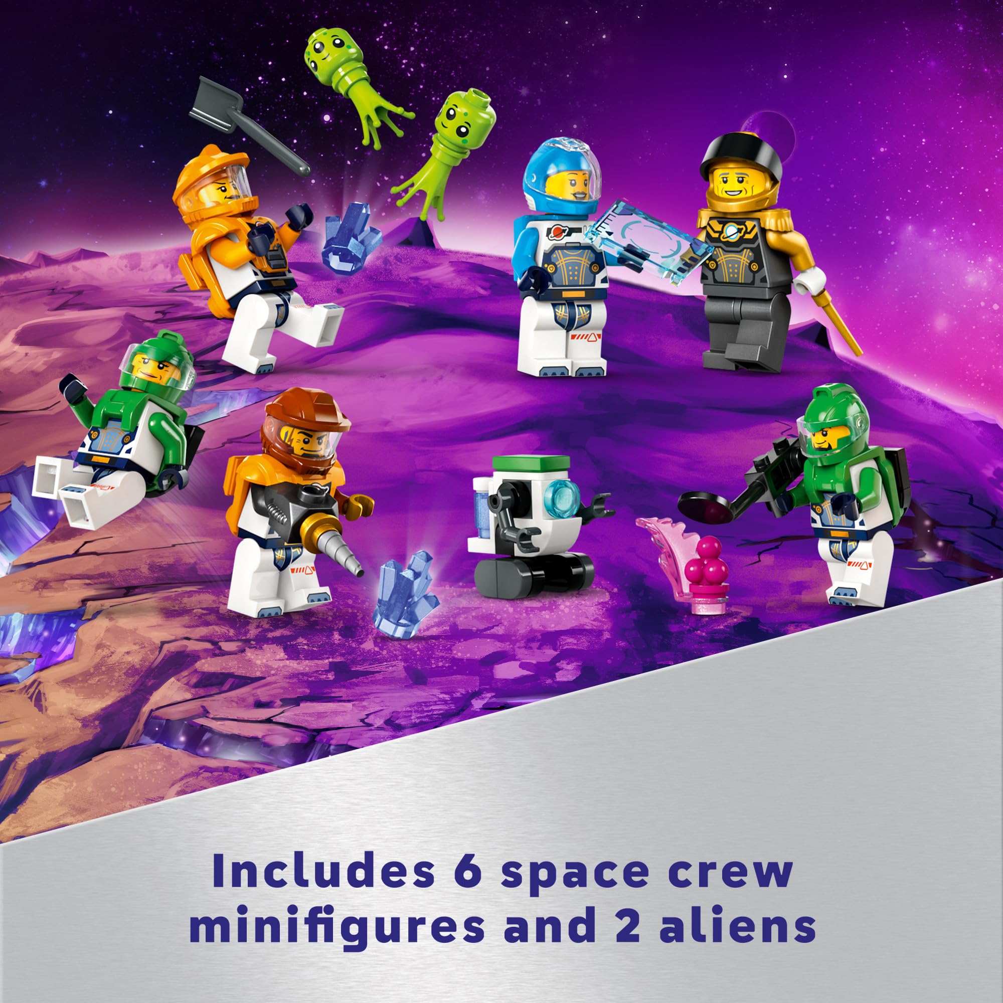 LEGO City Space Base & Rocket Launchpad Building Kit – 60434 | STEM Educational Toy for Kids Ages 8+ | Includes 6 Minifigures, Robot & 2 Alien Figures | Creative Space Exploration Play Set for Role Play & STEM Learning | Perfect for Birthday Gifts & Space-Themed Playrooms