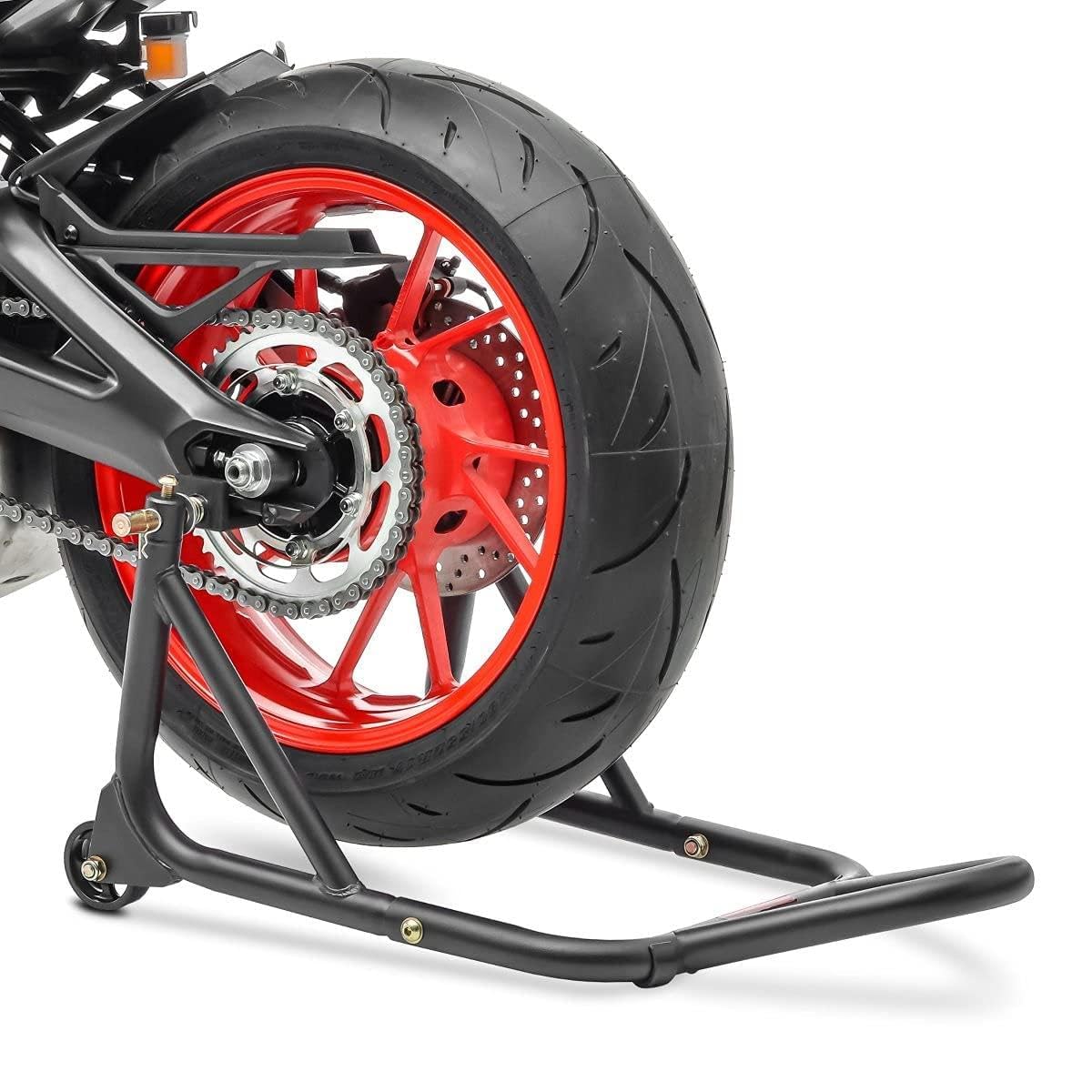 Kawasaki Ninja 300 & 650 Rear Paddock Stand - XM Universal Black Matte Motorcycle Stand for Bike Maintenance & Storage | Fits Sport Bikes, Cruisers & Dirt Bikes