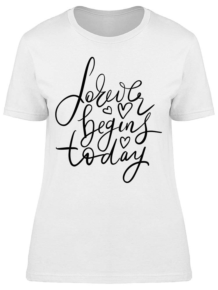 Love Begins Today T-Shirt for Women - Soft Cotton Casual Tee - Perfect for Date Nights, Girls' Outings & Everyday Wear