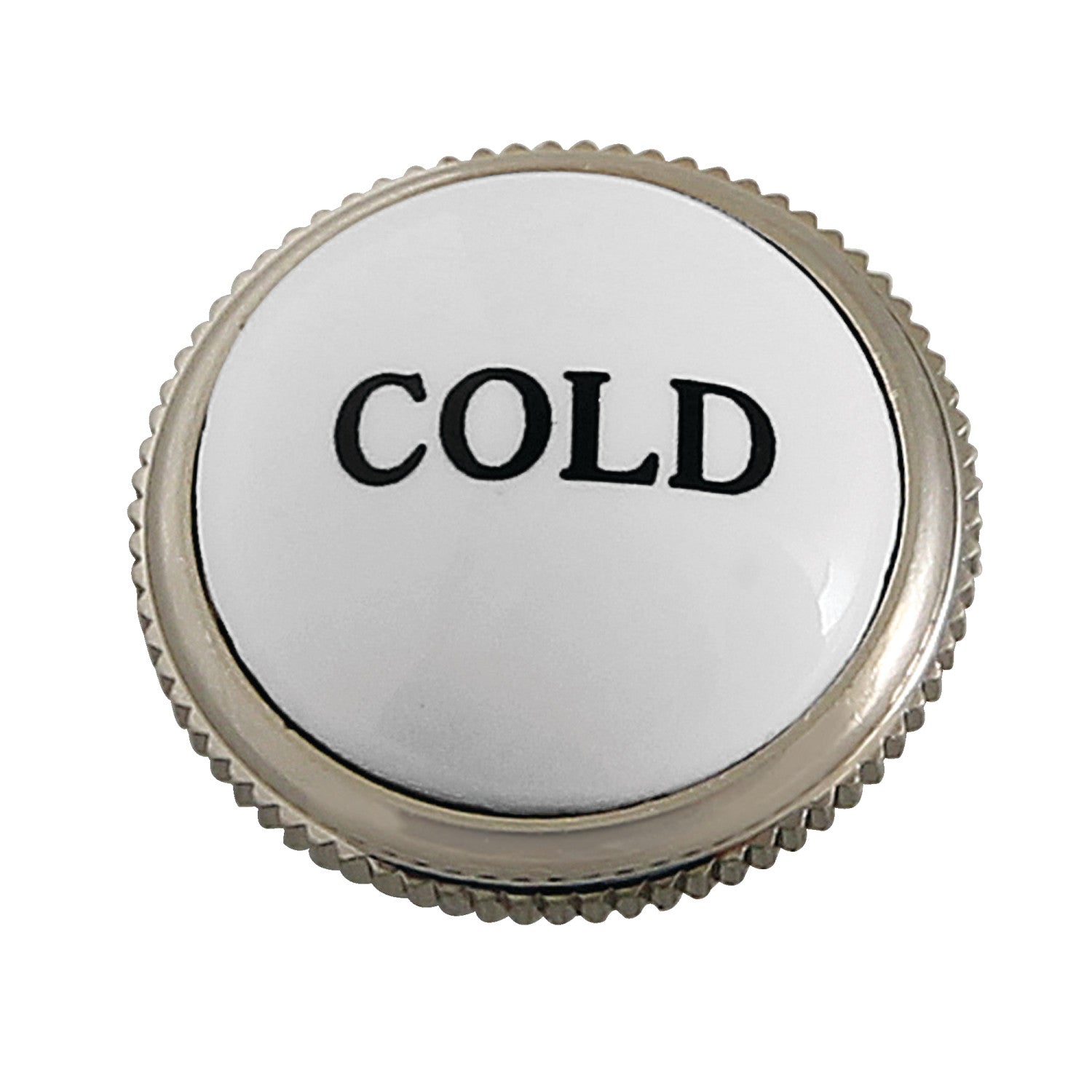 AEHIMX8C Cold Handle Index Button in Brushed Nickel - Perfect for Kitchen Faucets and Bathroom Fixtures