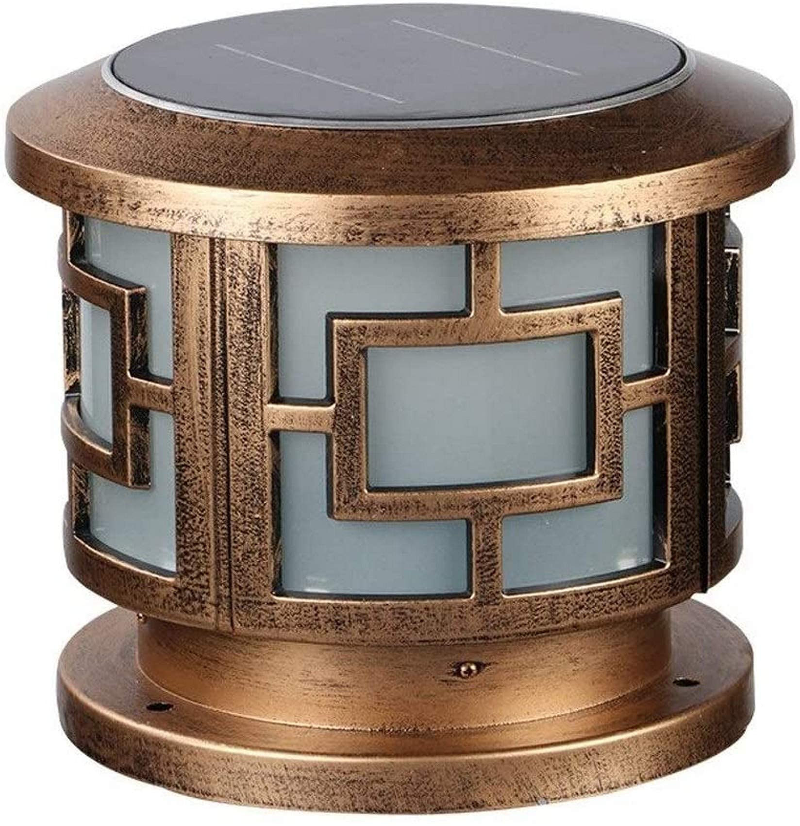 Super Bright Solar Powered LED Garden Fence Post Lights - Weatherproof Outdoor Column Lights with Auto On/Off - Perfect for Driveways, Walkways, Patios & Landscape Lighting