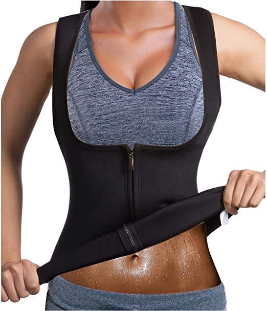 Thermoslim Women's Waist Trainer Vest - Slimming Body Shaper for Tummy Control & Posture Support - Perfect for Workouts, Yoga & Everyday Wear