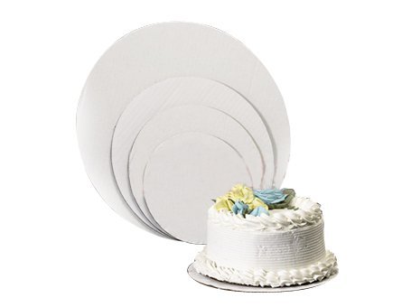 Premium White Cardboard Cake Circles - Heavy Duty Round Cake Boards Set (6