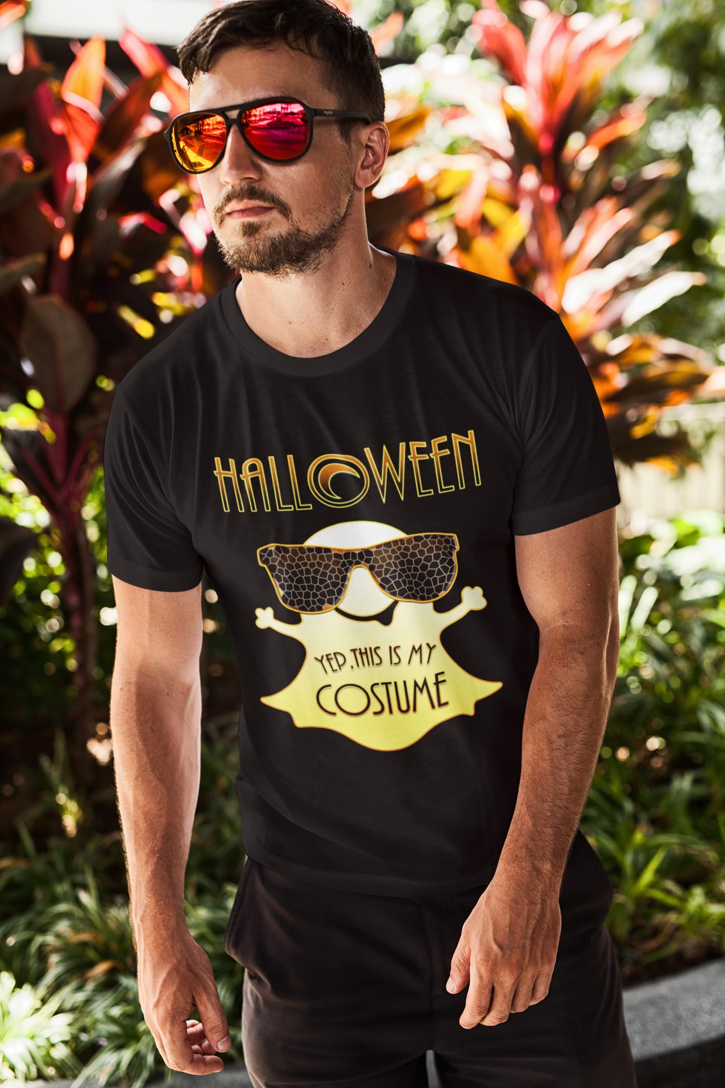 Funny Halloween T-Shirts for Men - Spooky Ghost Graphic Tees - Perfect for Halloween Parties & Costume Contests