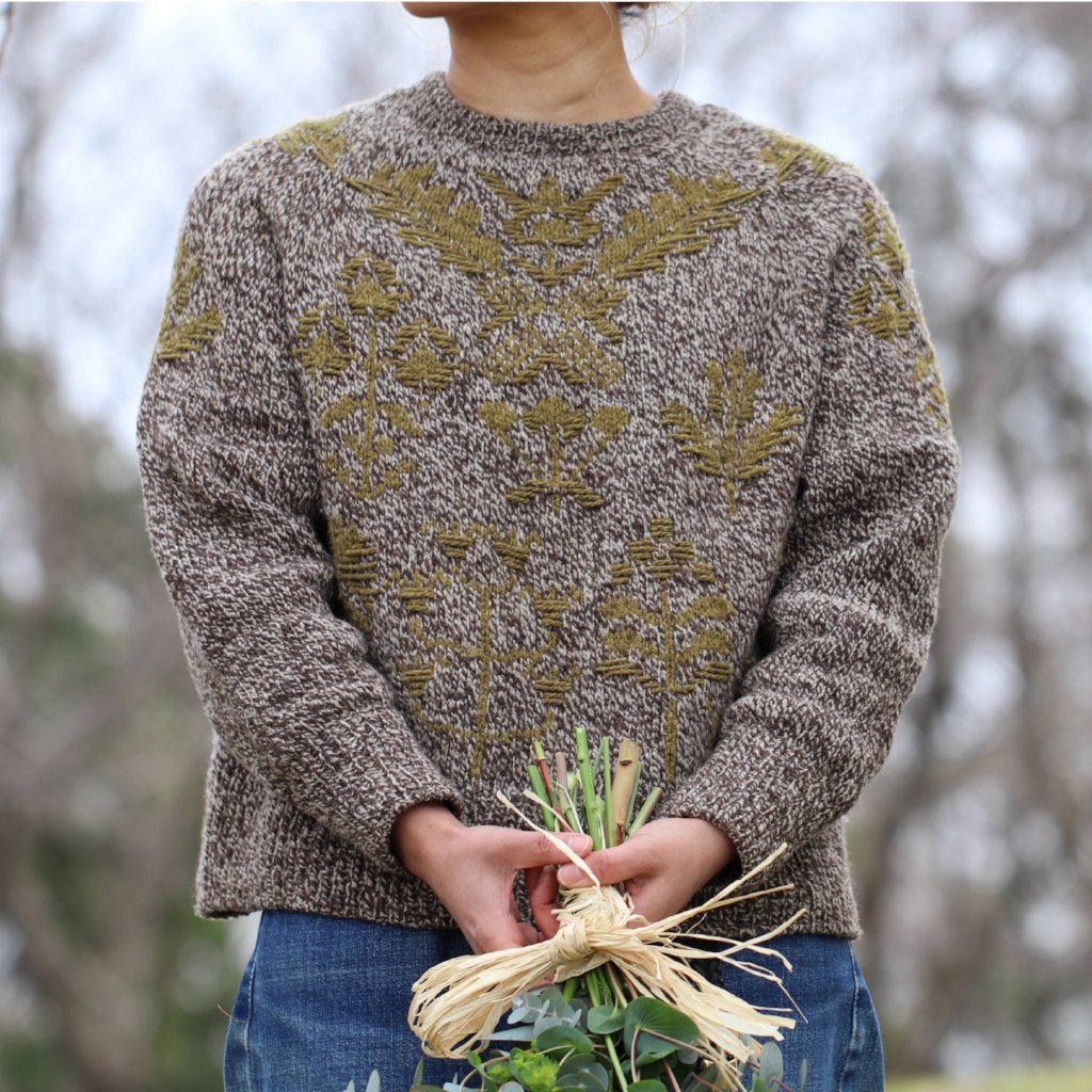 AVFKW x Junko Okamoto Bouquet Sweater Bundle - Women's Floral Knit Sweater Set for Fall & Winter | Perfect for Casual Outfits, Date Nights and Cozy Layering