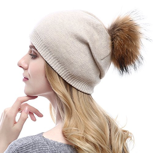 Luxury Cashmere Knit Wool Beanie for Men & Women - Soft Winter Warm Hat for Cold Weather - Perfect for Skiing, Hiking, and Outdoor Activities