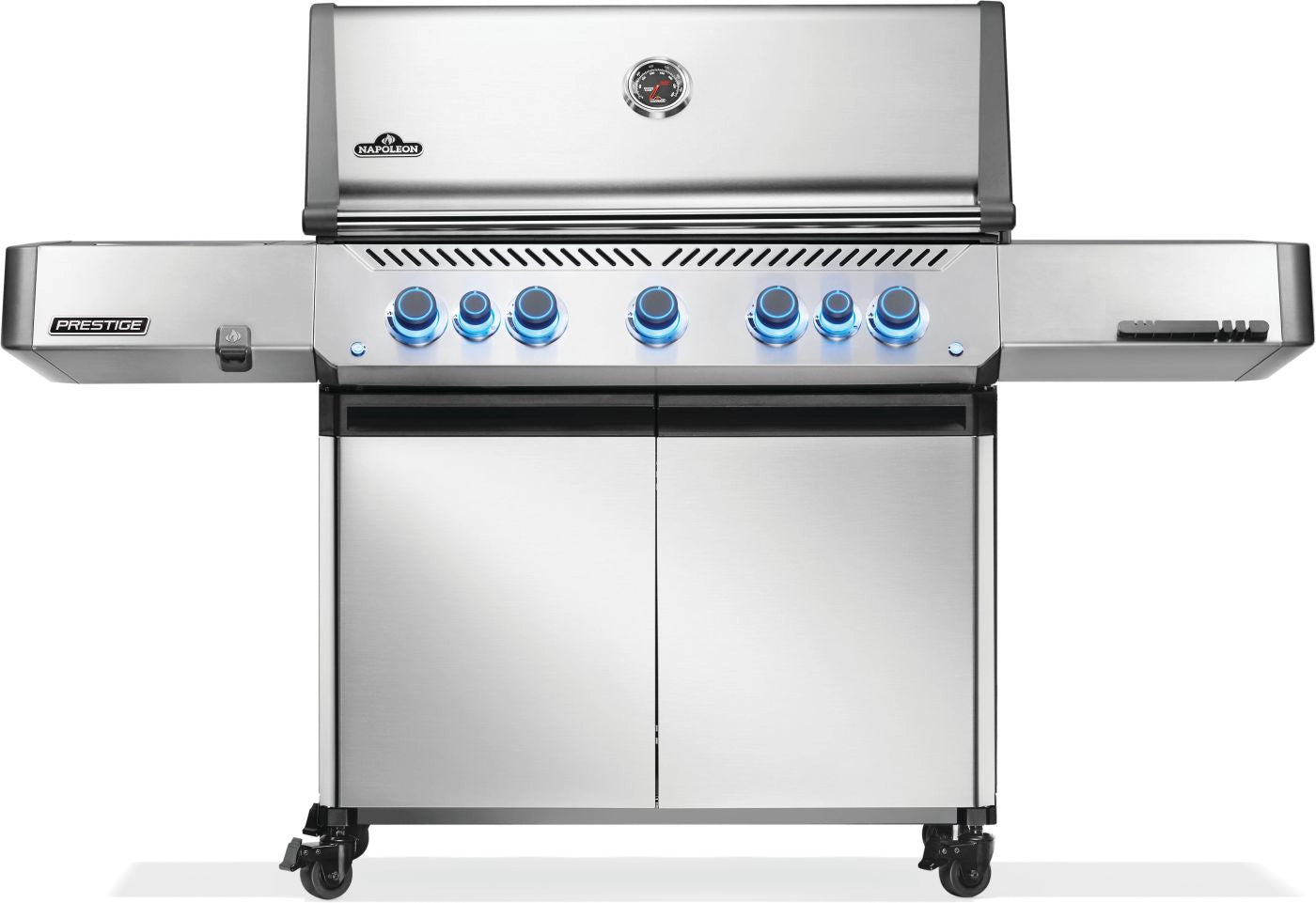 Napoleon Prestige® 665 RSIB 4-Burner Propane Gas Grill with Infrared Side & Rear Burners - Perfect for Backyard BBQs, Outdoor Cooking & Entertaining