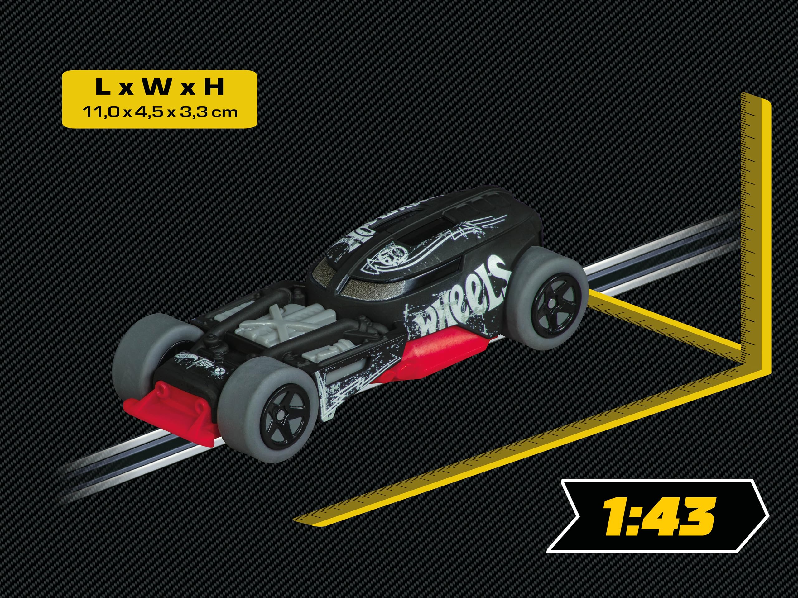 Hot Wheels HW50 Concept Nero Die-Cast Toy Car - 1:64 Scale Collectible for Kids & Adults - Perfect for Play, Display & Racing Scenes