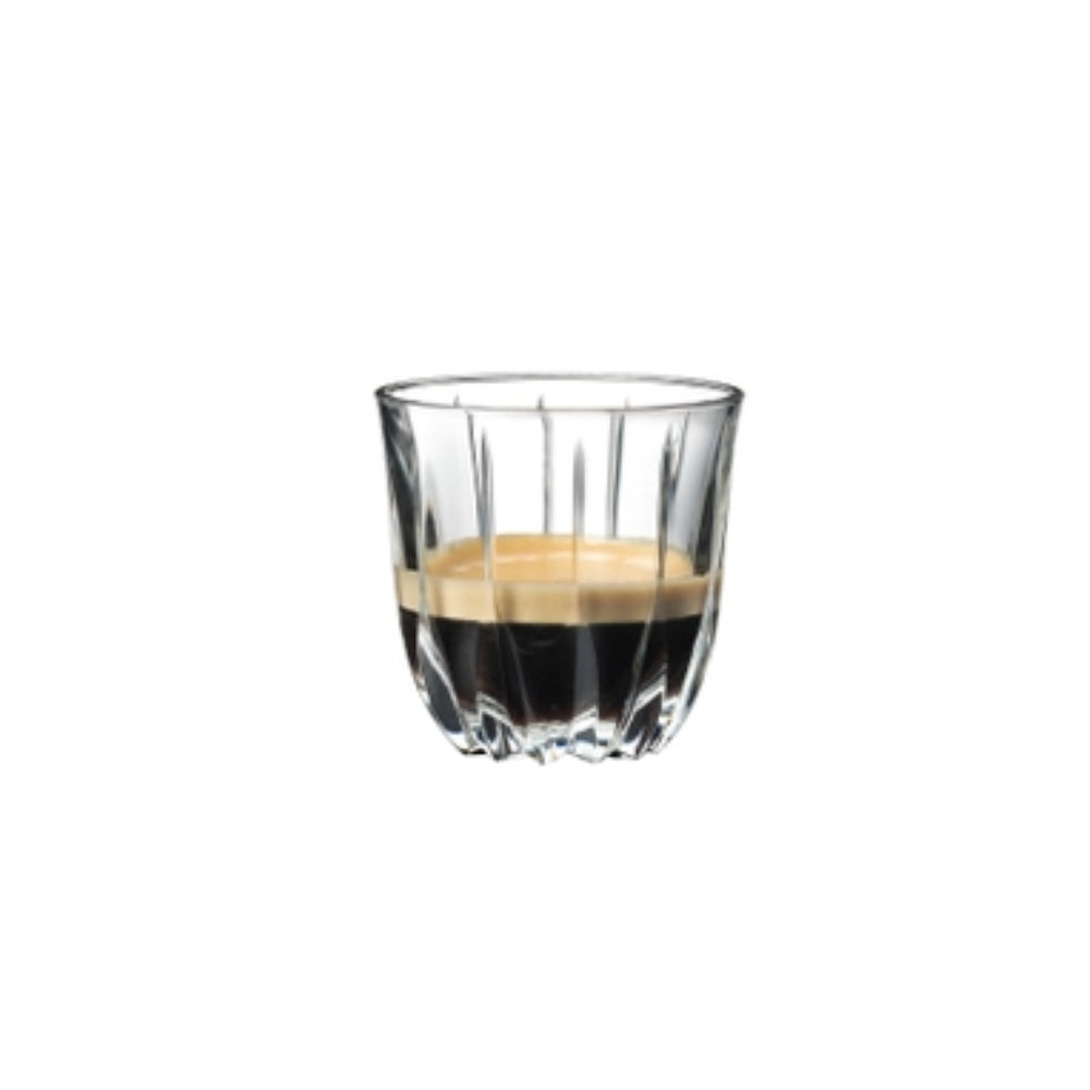 Riedel Drink Specific Coffee Glass Set of 2 - Premium Crystal Clear Coffee Cups for Espresso, Latte & Cappuccino - Perfect for Home, Office or Cafe Use