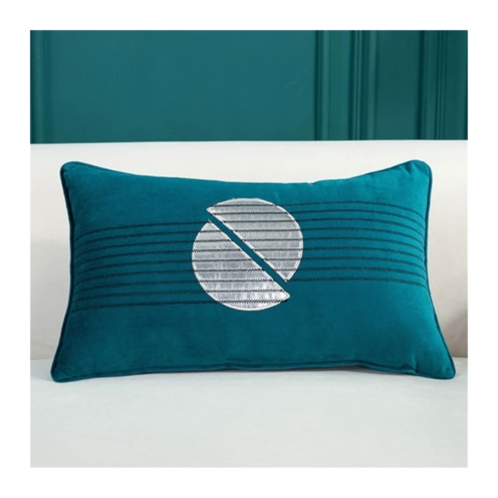 BNNP Flannel Lumbar Pillow Insert 30x50cm - Soft Rectangular Throw Pillow for Sofa, Bed, Couch - Cotton Core Cushion for Back Support & Comfort - Perfect for Living Room, Bedroom, Office (Color D)