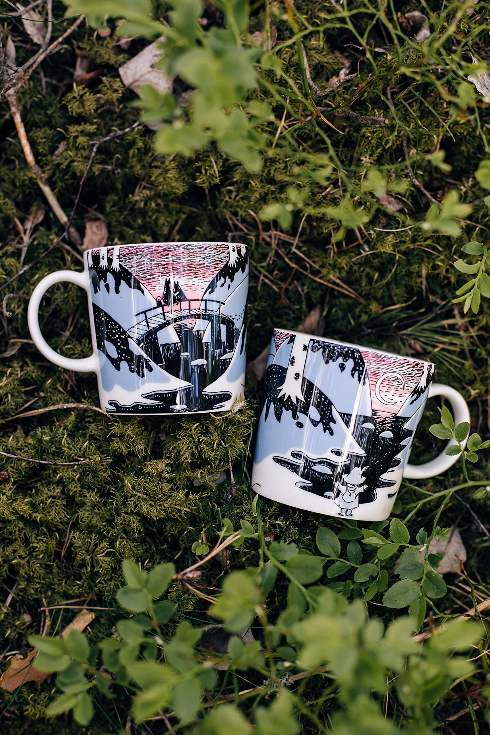 Moomin Day 2021 Special Edition Ceramic Coffee Mug with Gift Box - Blue, Pink, Black - Perfect for Tea, Coffee & Hot Chocolate at Home or Office