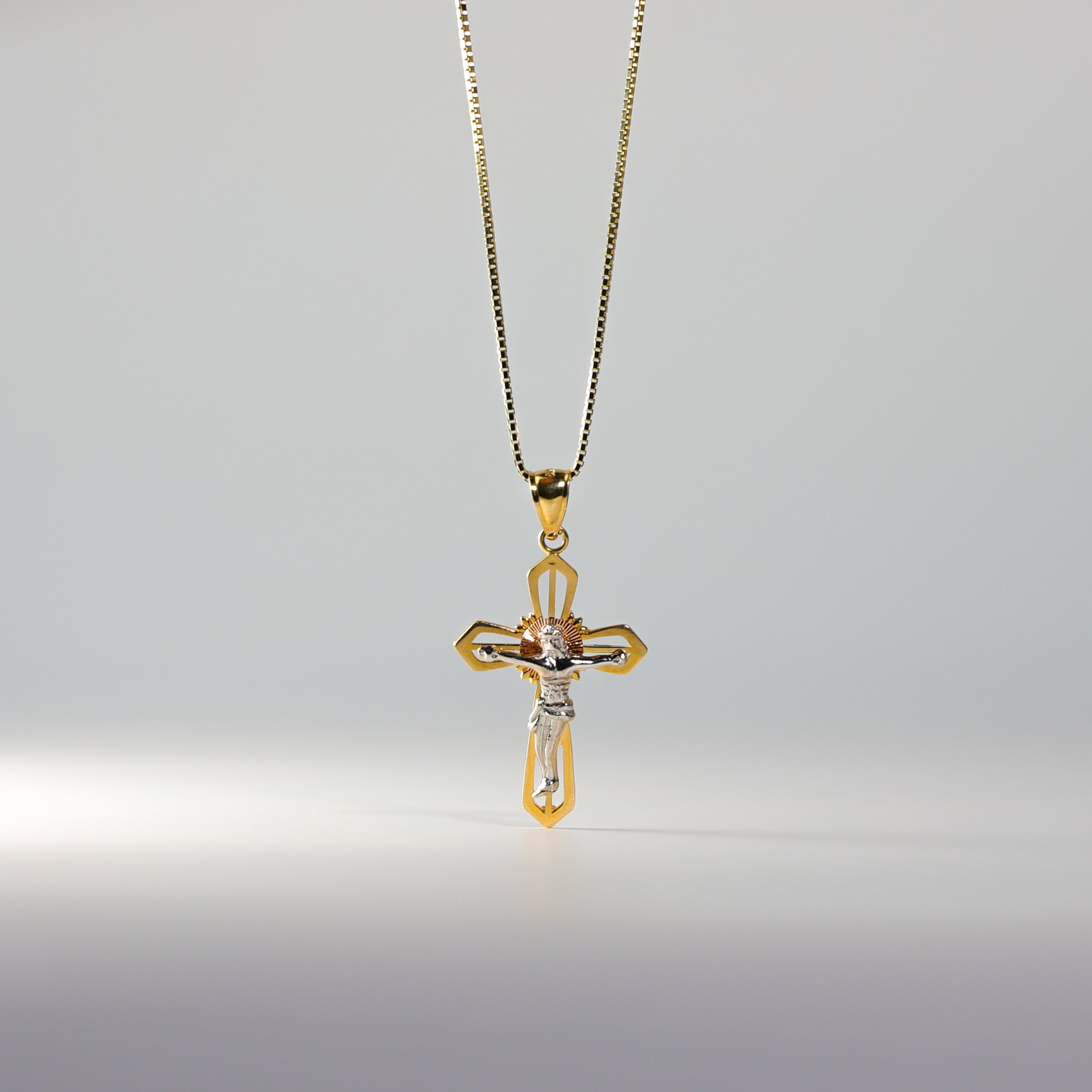 Solid Gold Jesus Crucifix Cross Pendant - Model 26 | Religious Jewelry for Men & Women | Perfect for Church, Weddings & Daily Faith Wear