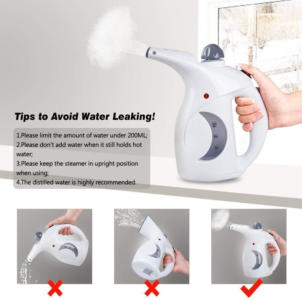 Portable Handheld Fabric Steamer for Clothes & Face | Fast Heating Garment Steamer Iron | Travel & Home Use | Compact & Powerful | Multicolor (1-Pack)