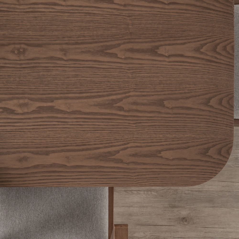 Premium 180cm Solid Walnut Dining Table - RODEN Classic Wooden Table for Dining Room, Kitchen, and Family Gatherings