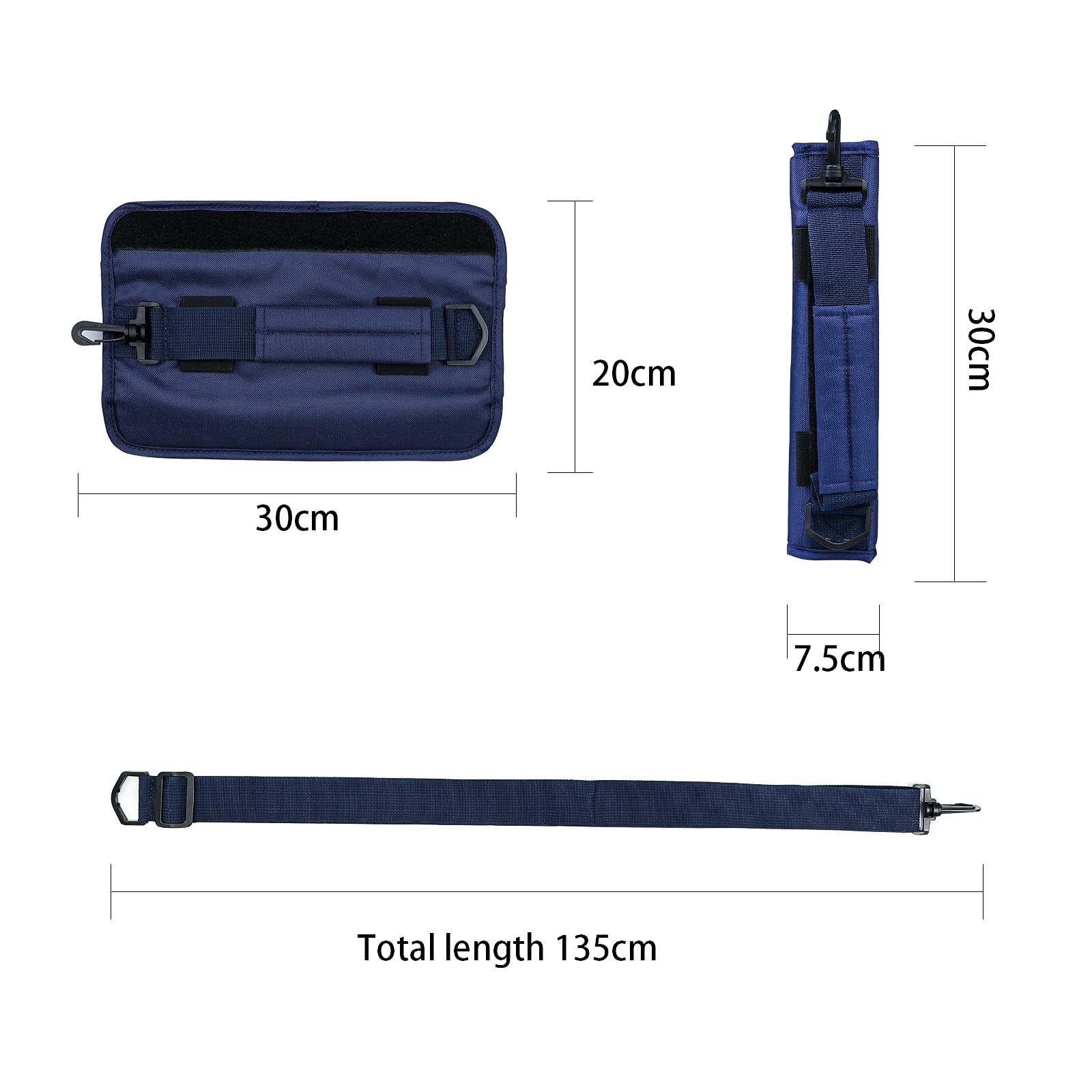 **Lightweight Canvas Golf Club Bag with Shoulder Strap - Durable Golf Club Carrier for Men & Women - Perfect for Driving Range, Course & Travel - Golf Club Pouch & Organizer**