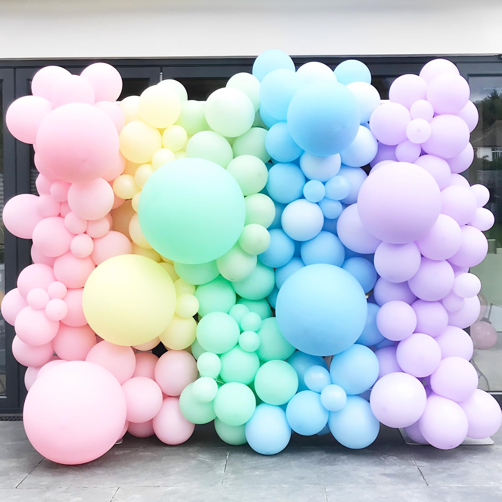 130-Piece Pastel Balloon Garland Kit - 18