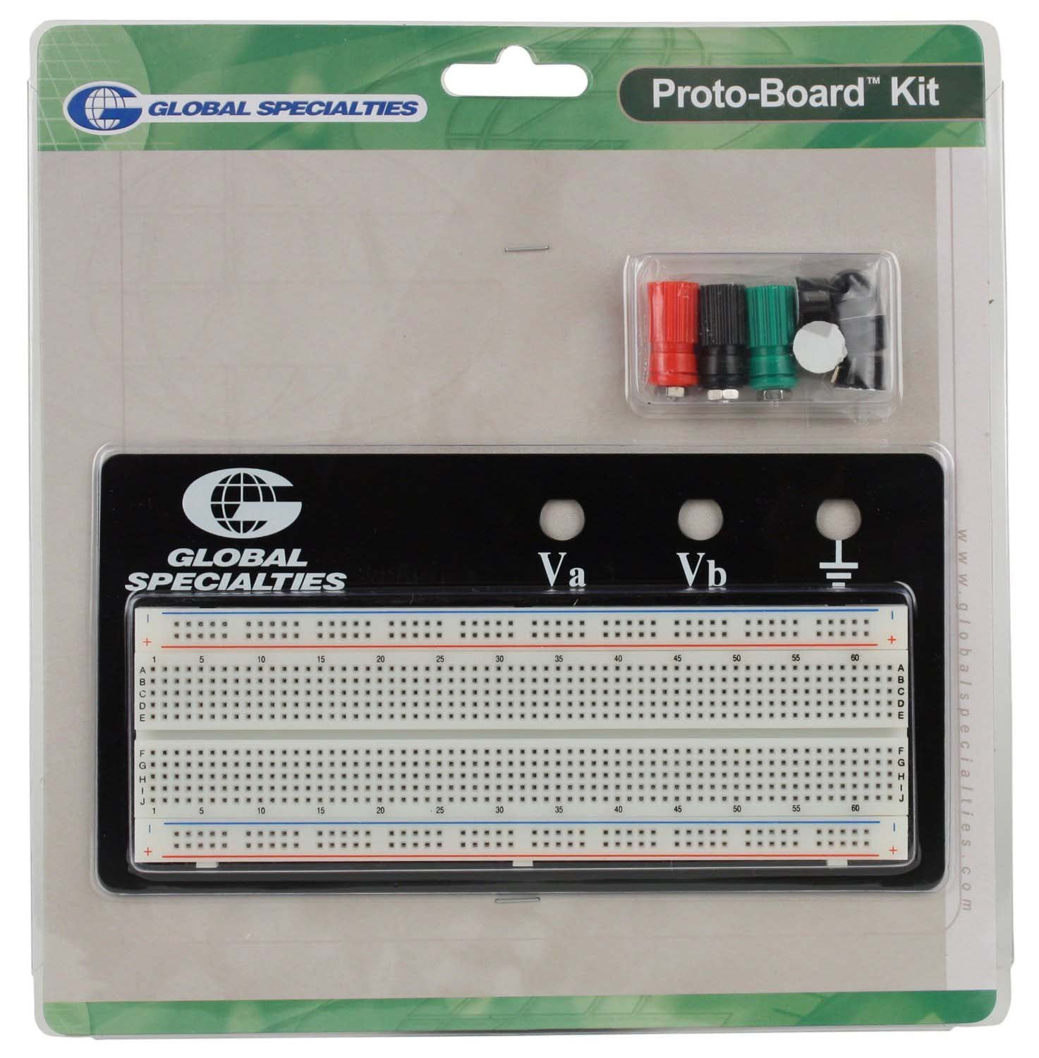 Global Specialties PB83 Solderless Prototype Breadboard for Electronics Projects - Perfect for Circuit Testing, DIY Electronics, and Arduino Prototyping
